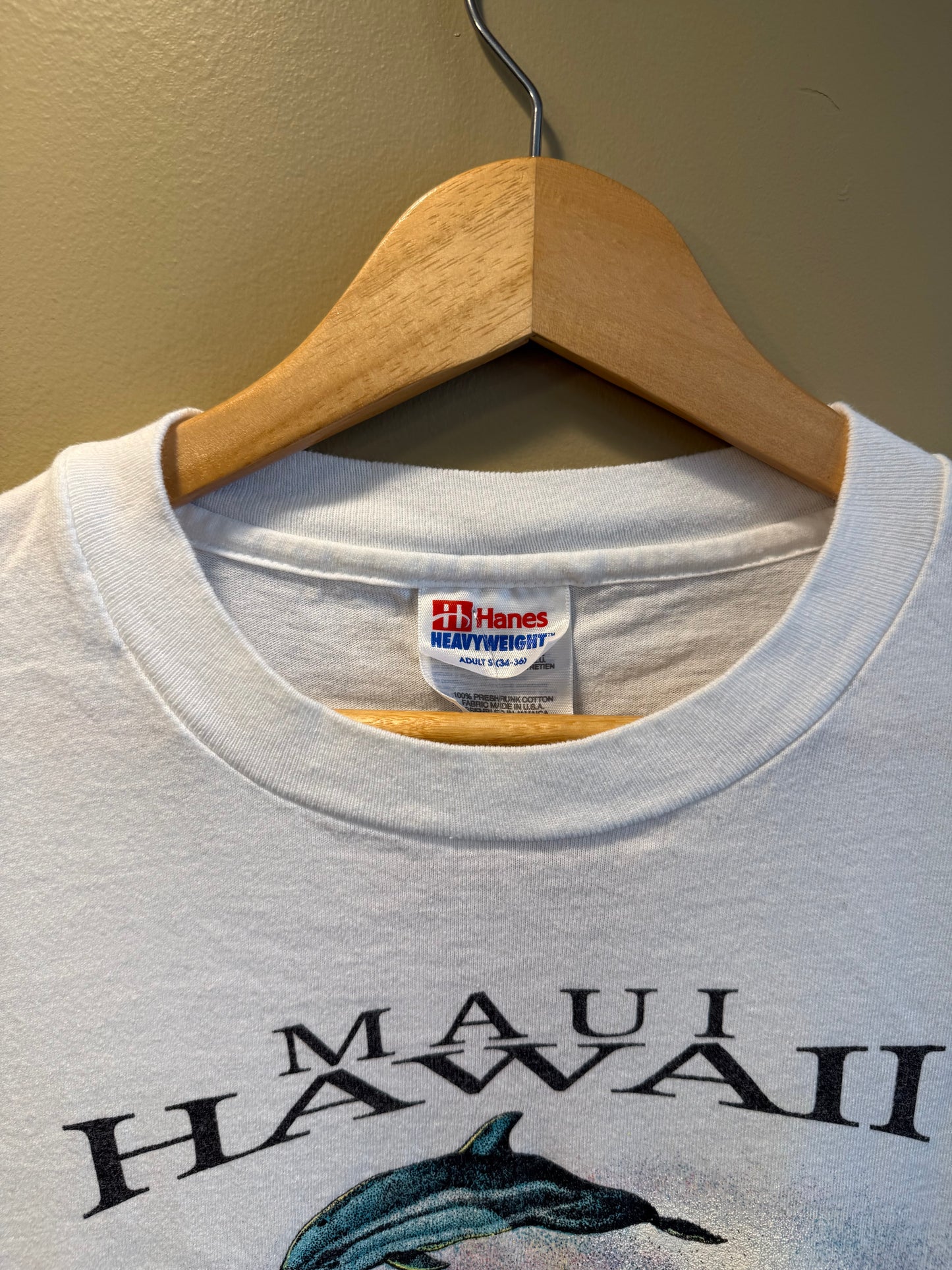 Vintage Maui Hawaii Dolphins & Sea Life Nature T-Shirt- M