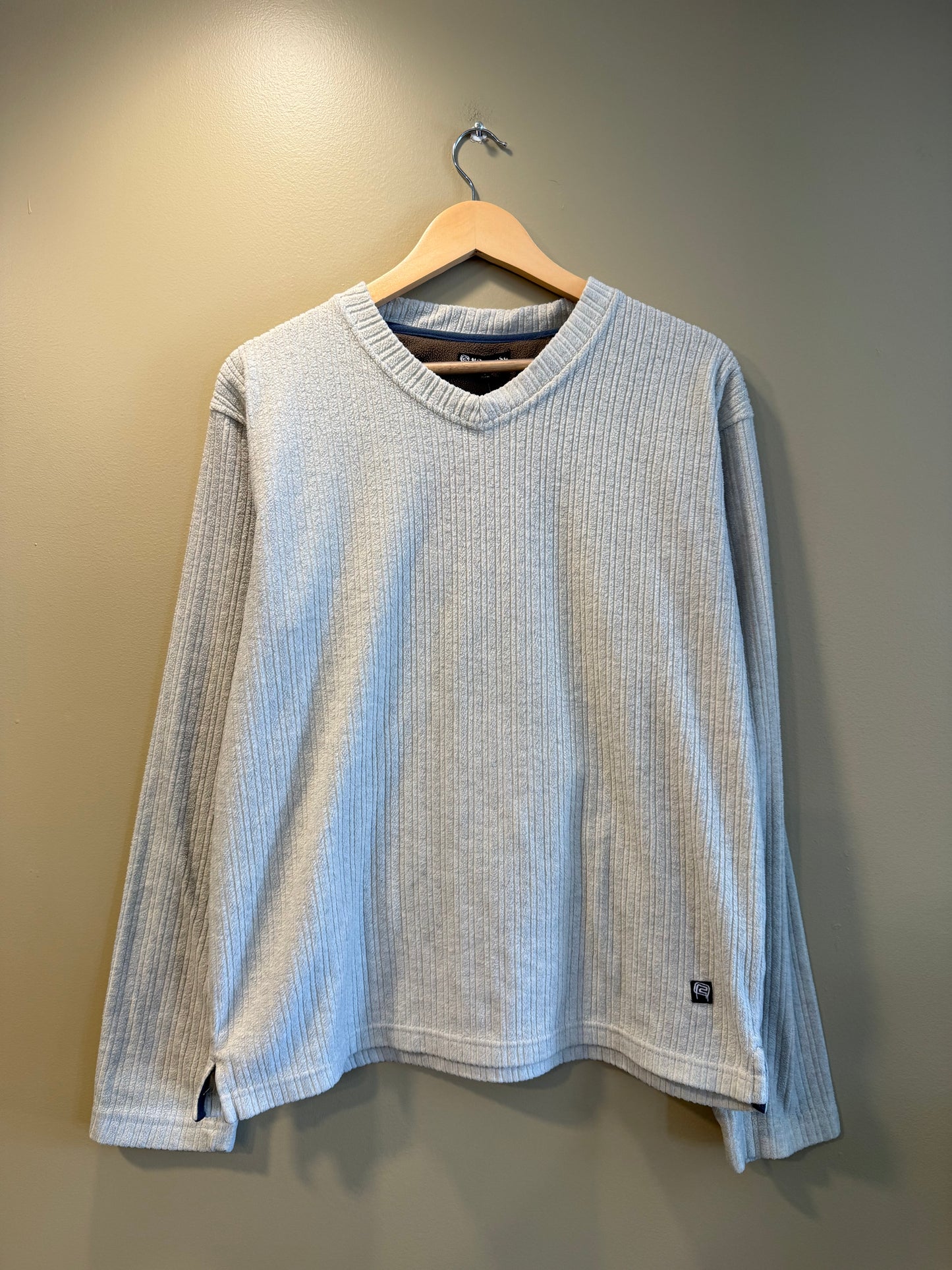 Vintage Y2K R2 Randy Ribbed Fleece Crewneck Sweatshirt- M