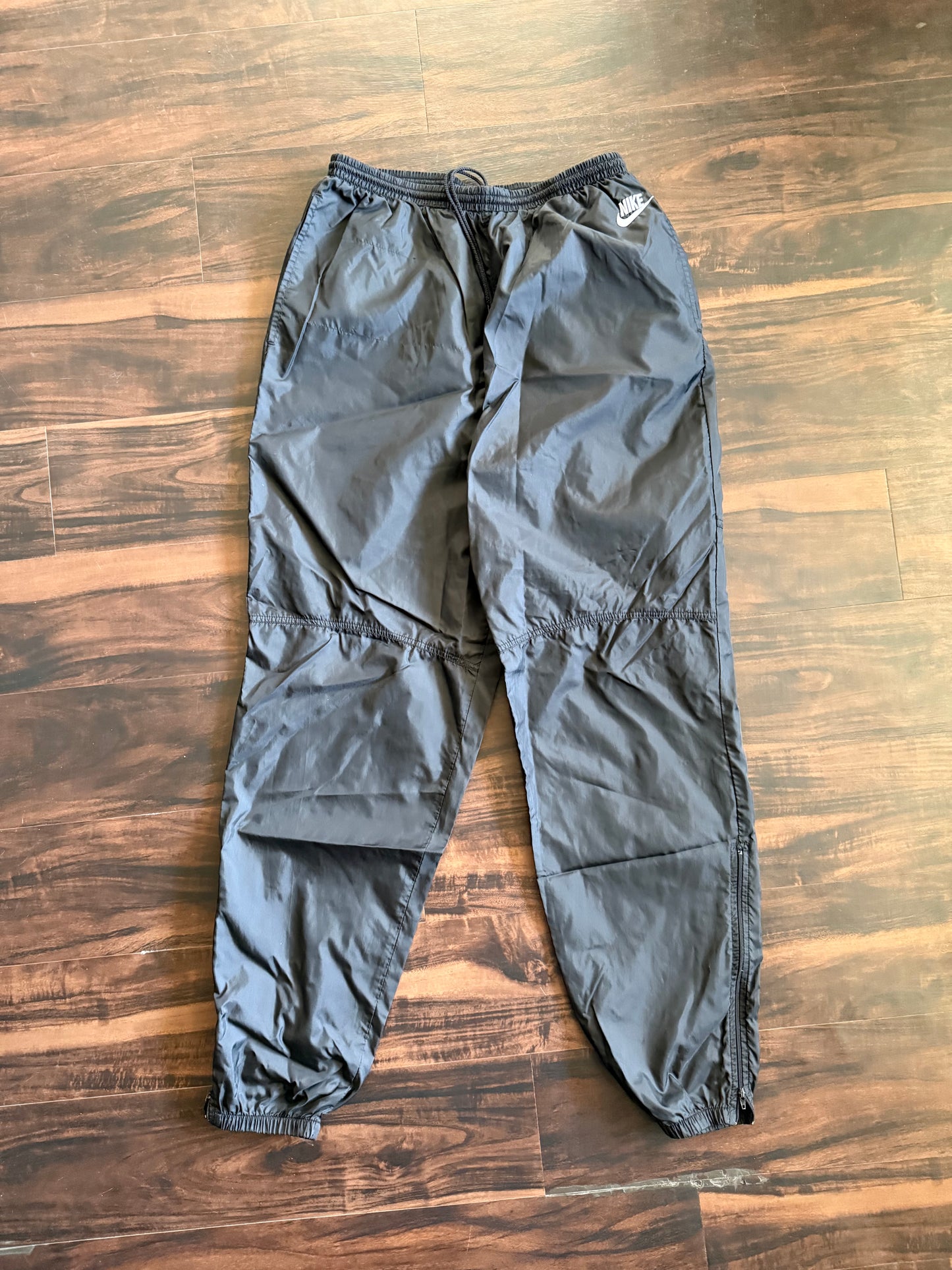 Vintage Nike Black & White Track Pants- 32x33
