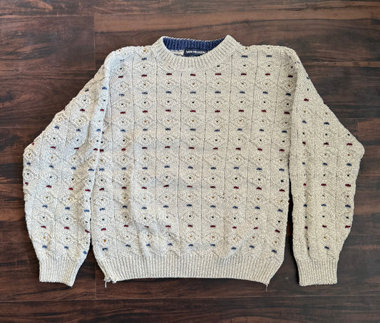 Vintage Van Heusen Cotton Speckle Knit Sweater- M