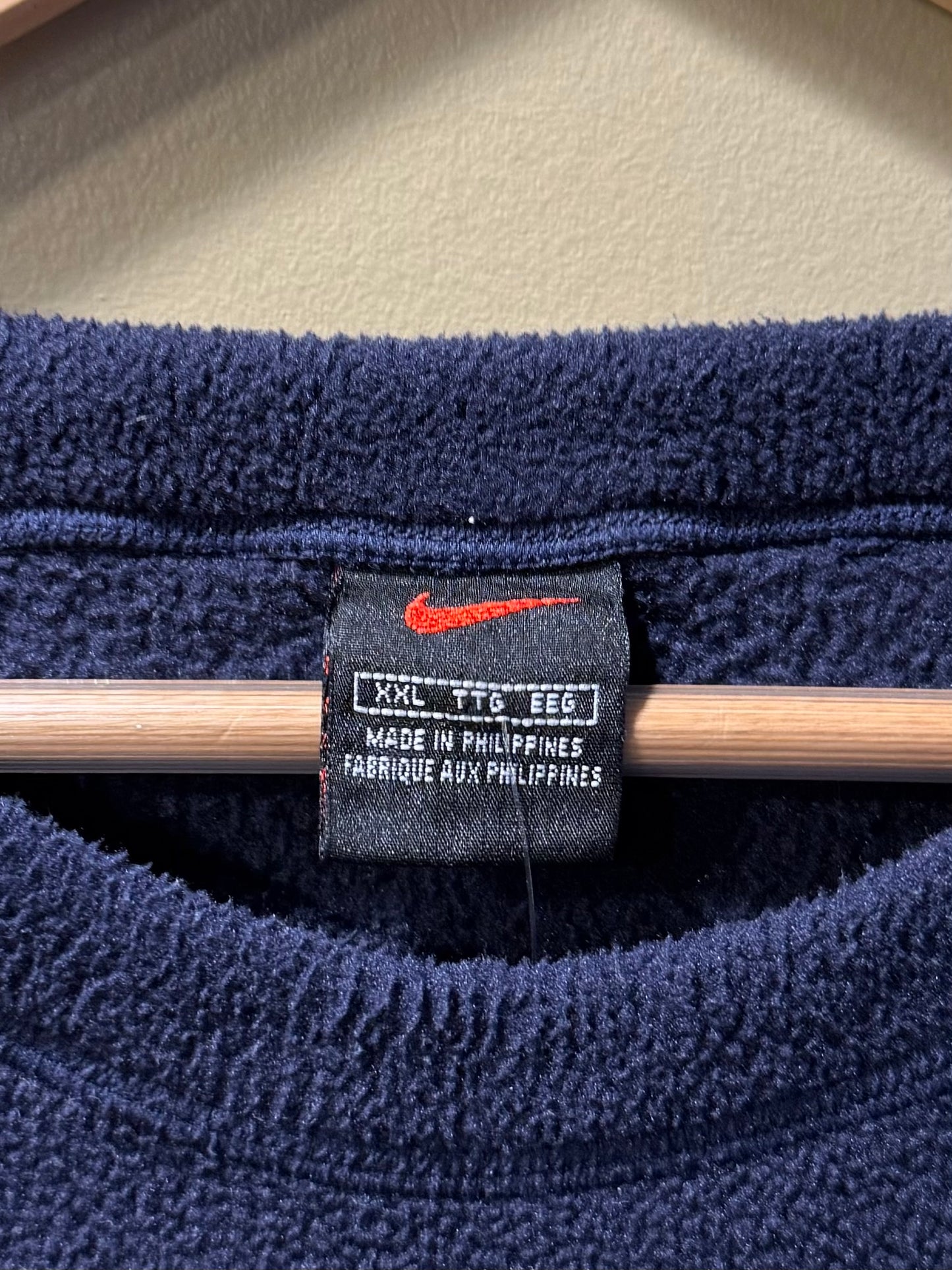 Vintage Nike Blue Fleece Crewneck Sweatshirt- XXL
