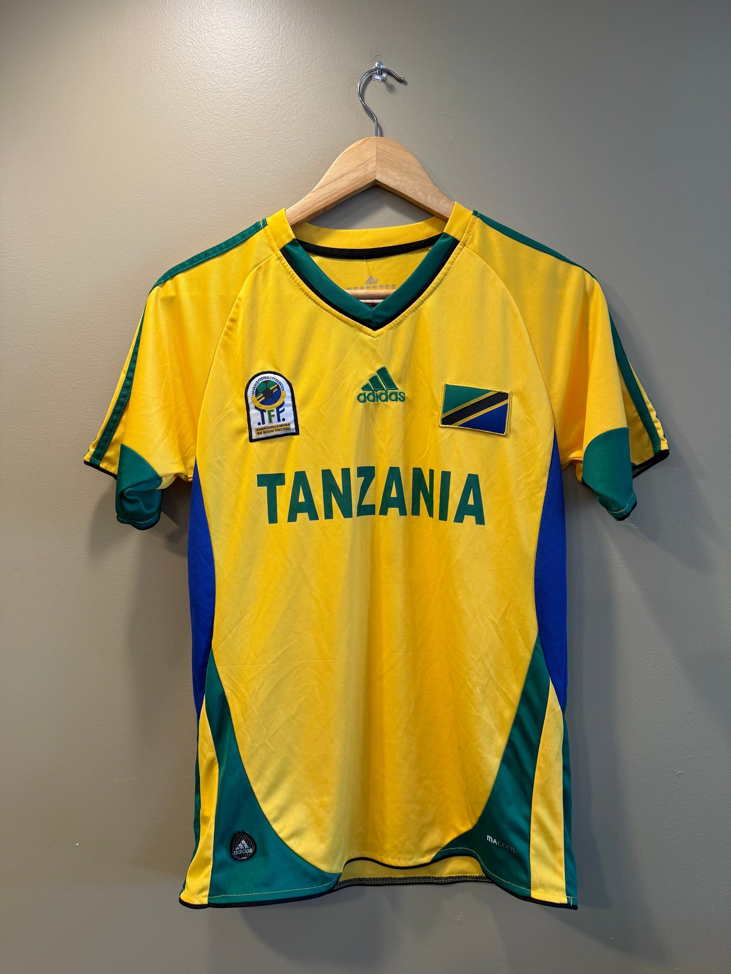 Vintage Adidas Tanzania National Team Yellow Soccer Jersey- M