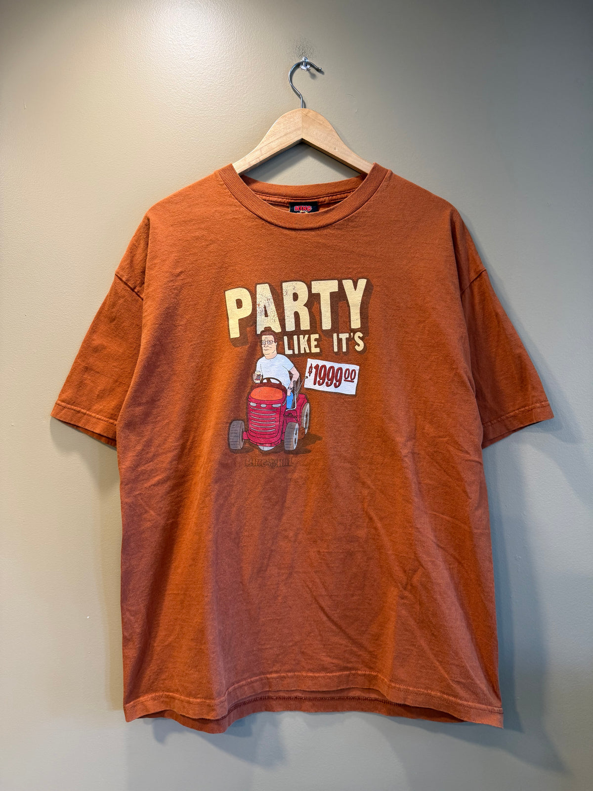 Vintage King Of The Hill Orange T-Shirt- XL