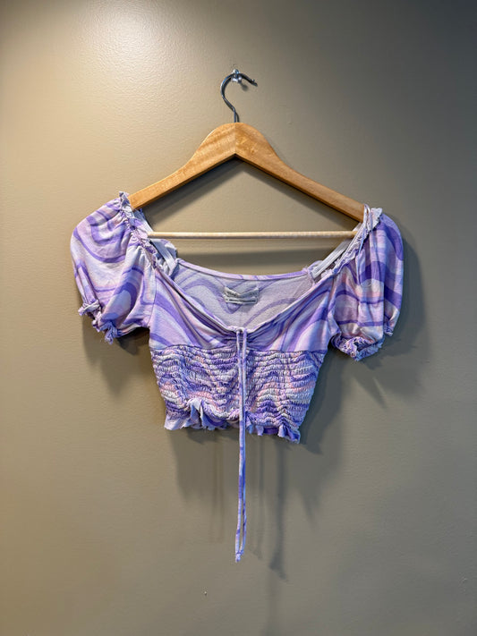Urban Outfitters Purple Ruffled Top- S