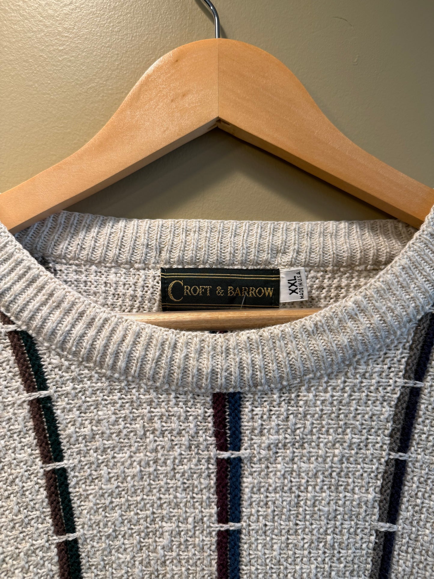Vintage Croft & Barrow Knit Sweater- XXL