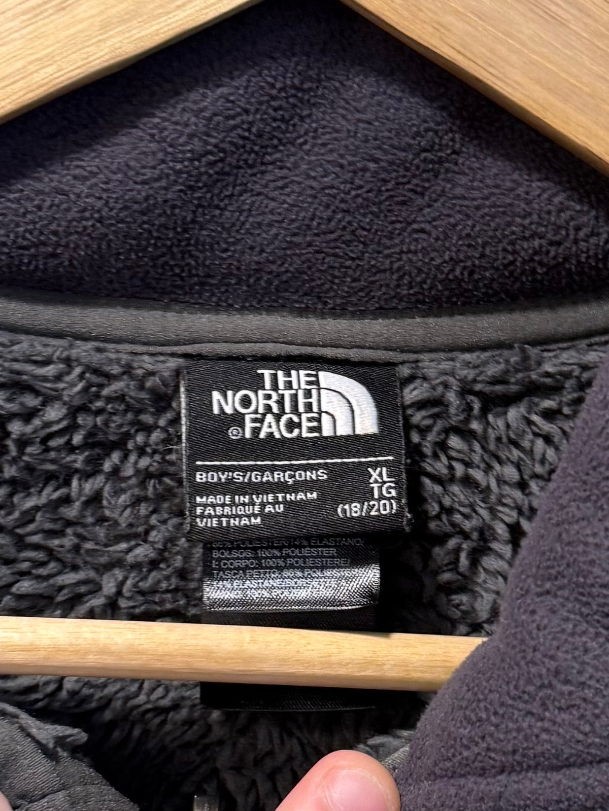 Vintage The North Face Dark Gray Fleece Jacket- S