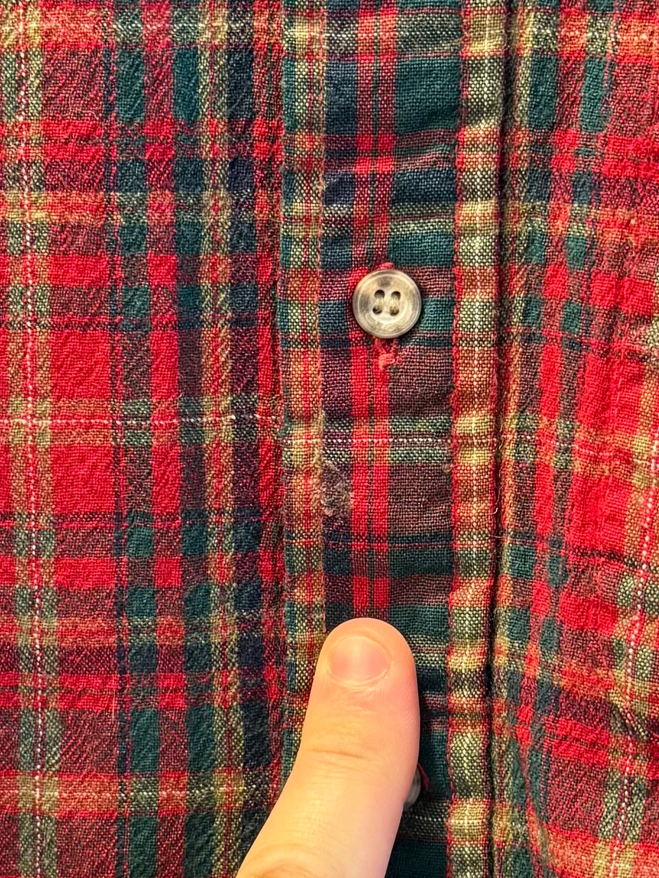 Vintage Pendleton Red Checkered Wool Flannel Shirt- L/XL