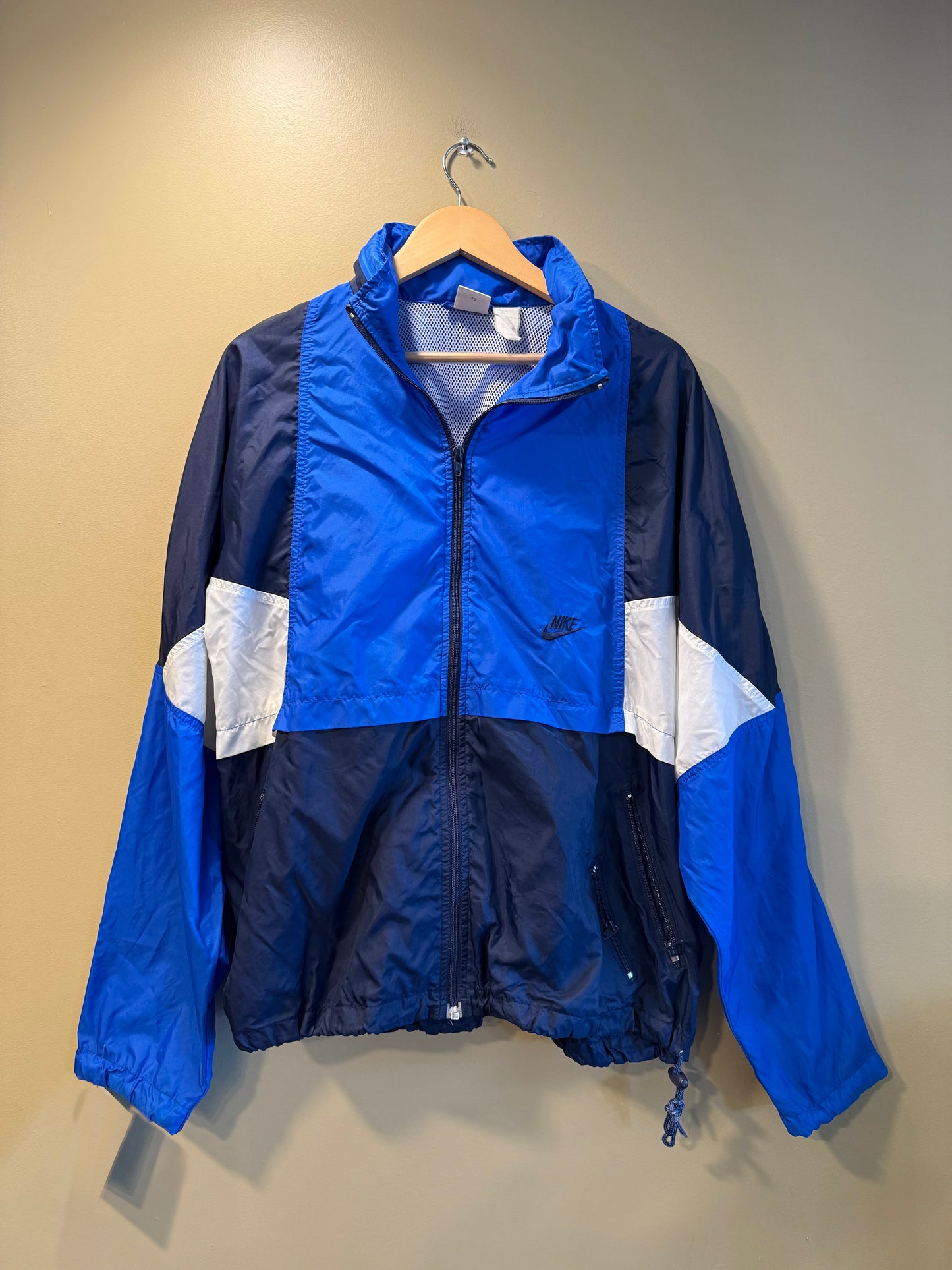 Vintage Nike Blue Zip-Up Windbreaker Jacket- L