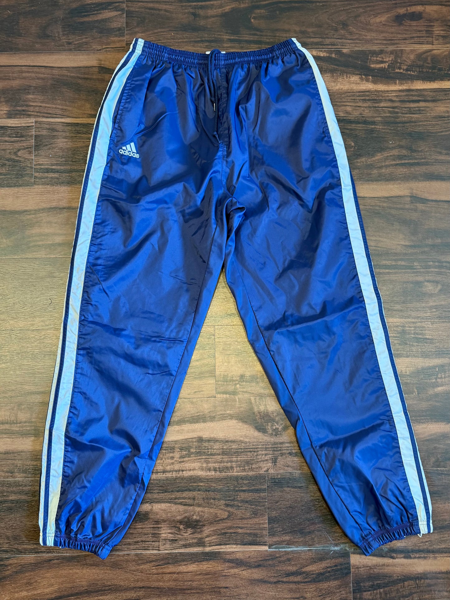 Vintage Adidas Blue Baggy Jogger Track Pants- 32x33