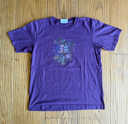 Vintage Northern Reflections Bird House Nature Purple T-Shirt- M
