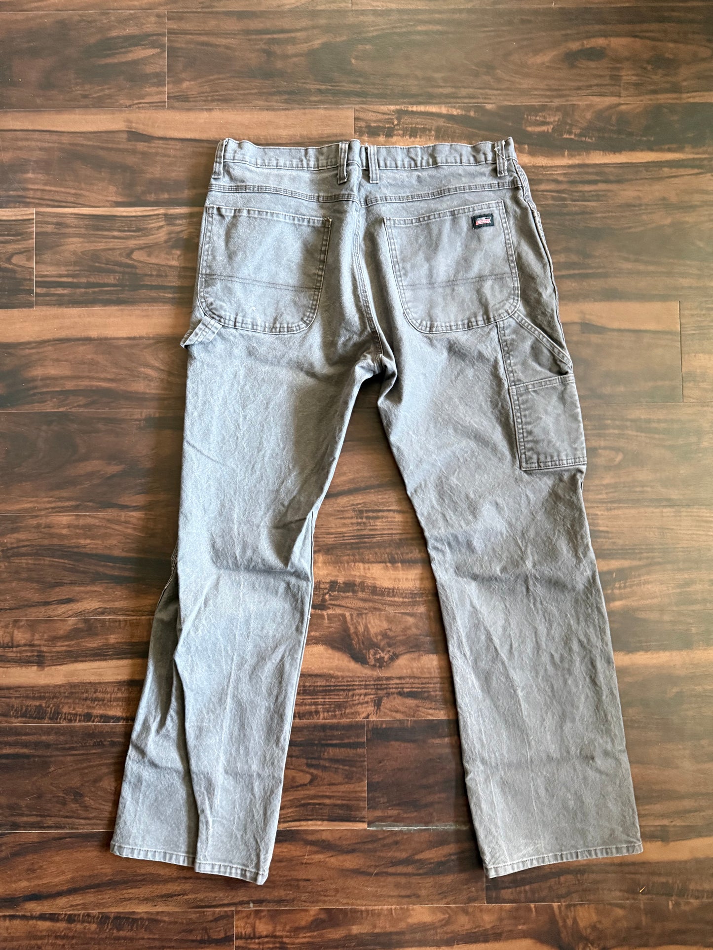 Vintage Dickies Gray Cotton Canvas Carpenter Pants- 36x32
