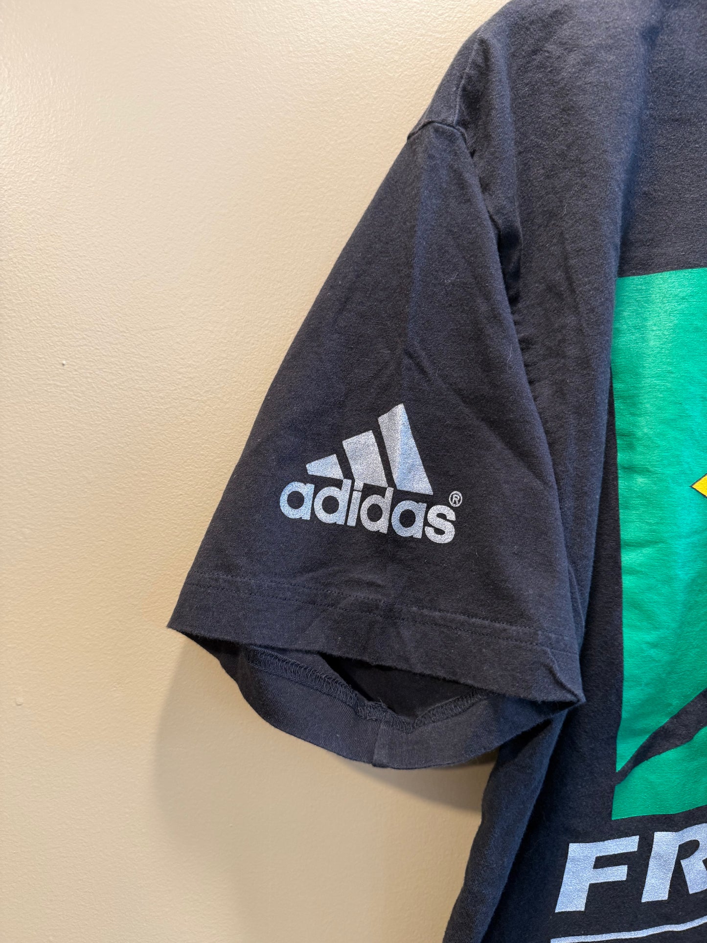Vintage Adidas Brazil World Cup 98 Black T-Shirt- M