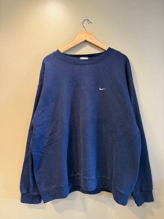 Vintage Nike Navy Blue Crewneck Sweatshirt- XL