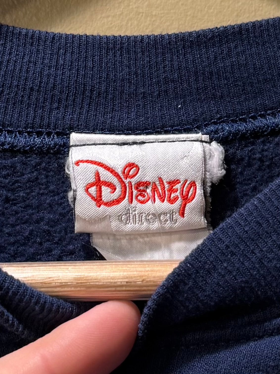 Vintage Eeyore University Navy Blue Crewneck Sweatshirt- XXL