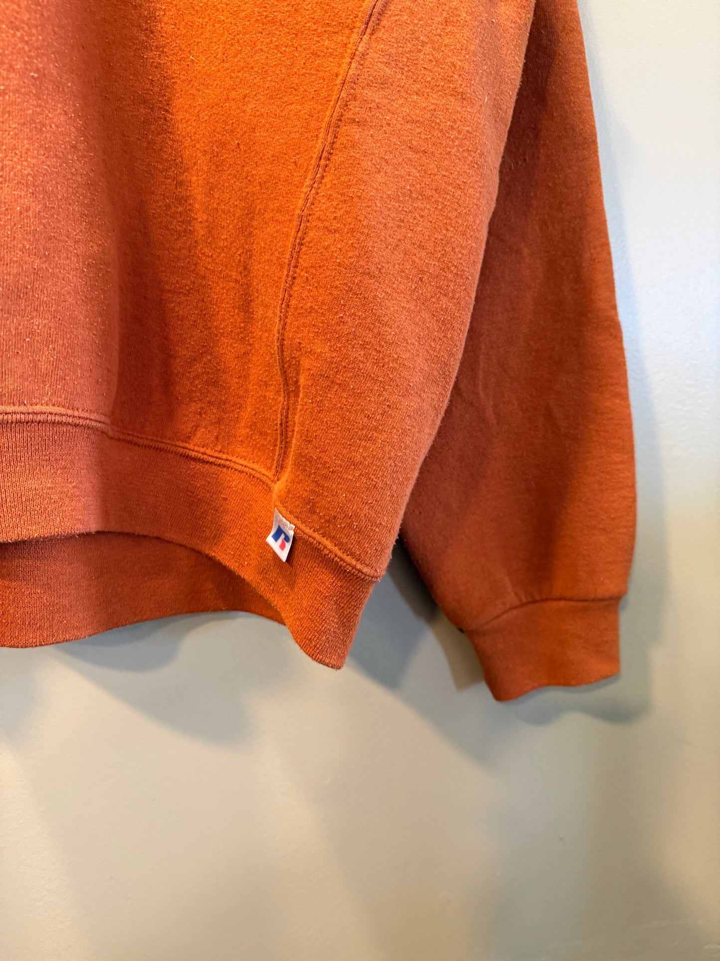 Vintage Russell Athletic Cleveland Browns Orange Dawg Pound Sweatshirt- XL