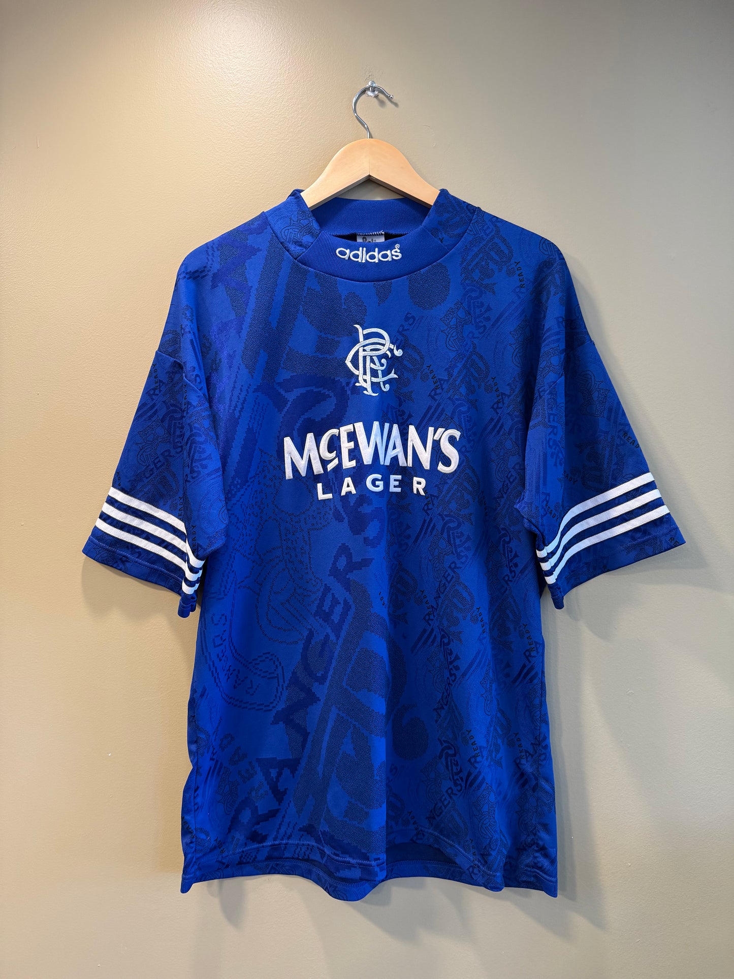 Vintage Adidas Glasgow Rangers 1994-1996 Home Soccer Jersey- XL