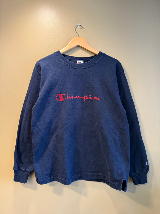Vintage Champion Embroidered Crewneck Sweatshirt- M