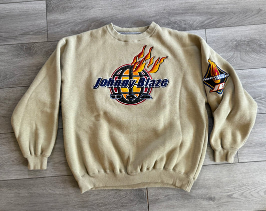Vintage Johnny Blaze Method Man Heavyweight Streetwear Sweatshirt- XXL