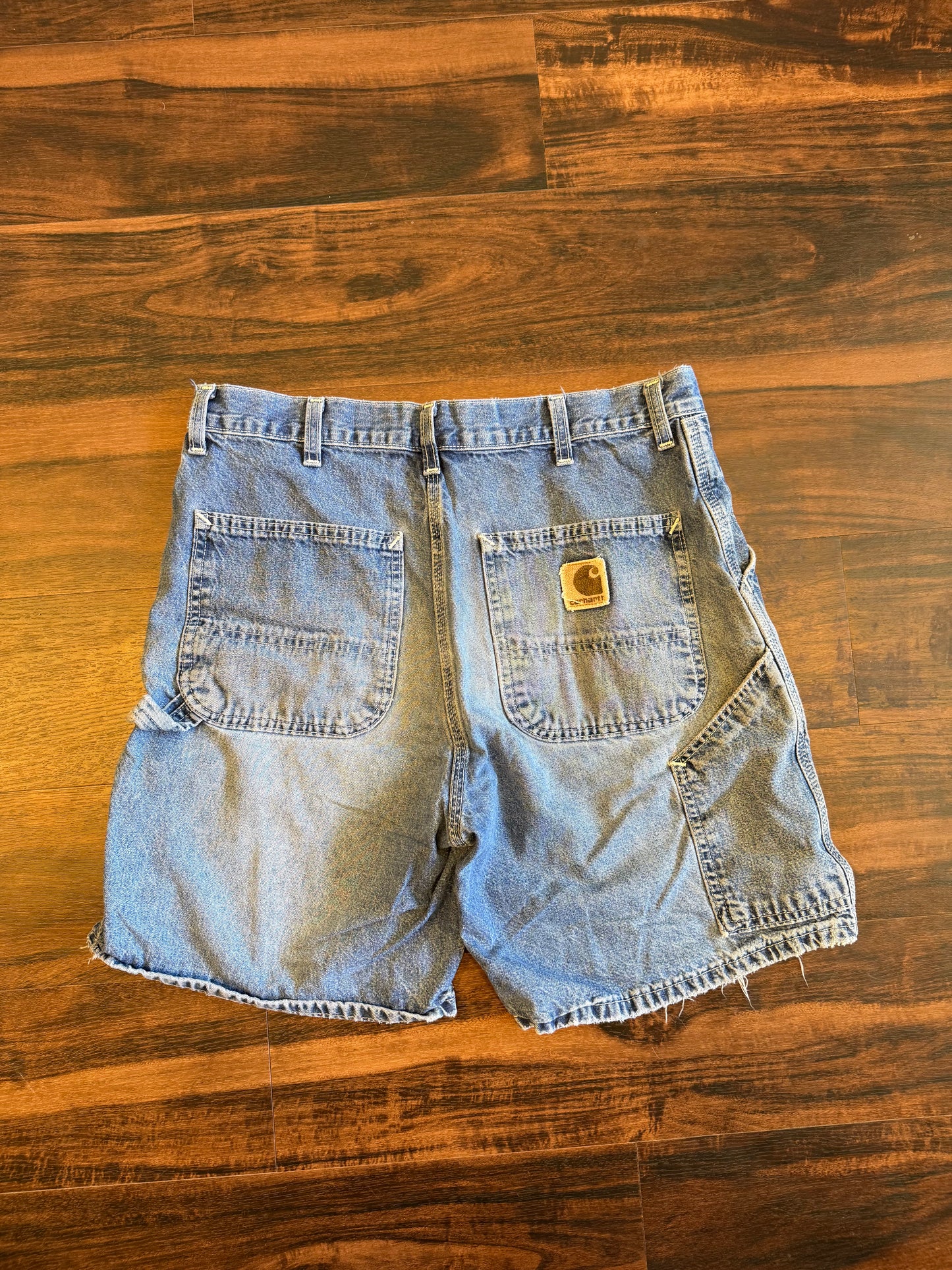 Vintage Carhartt Light Wash Distressed Jean Shorts- 32