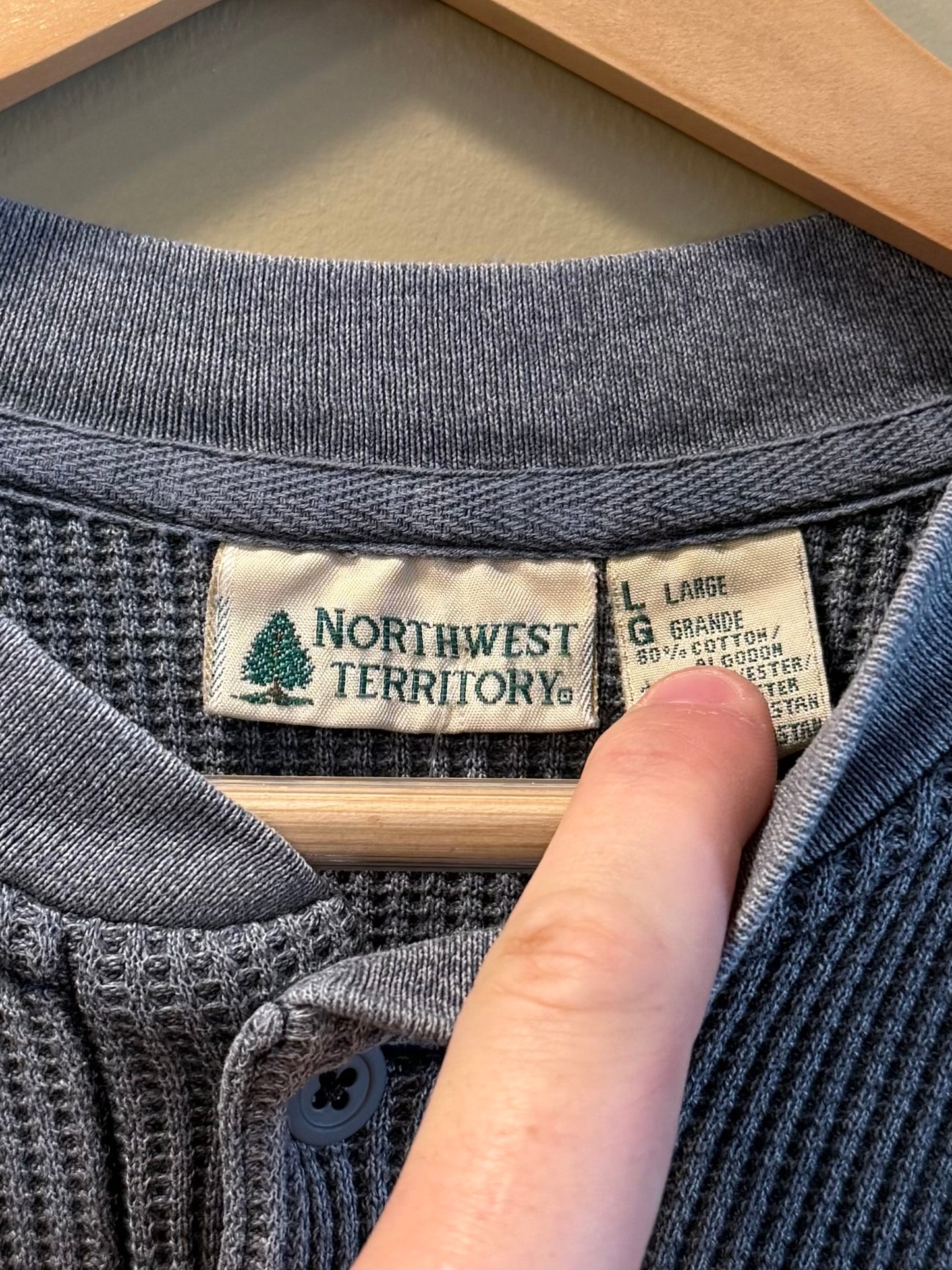Vintage Northwest Territory Gray Thermal Shirt- M/L