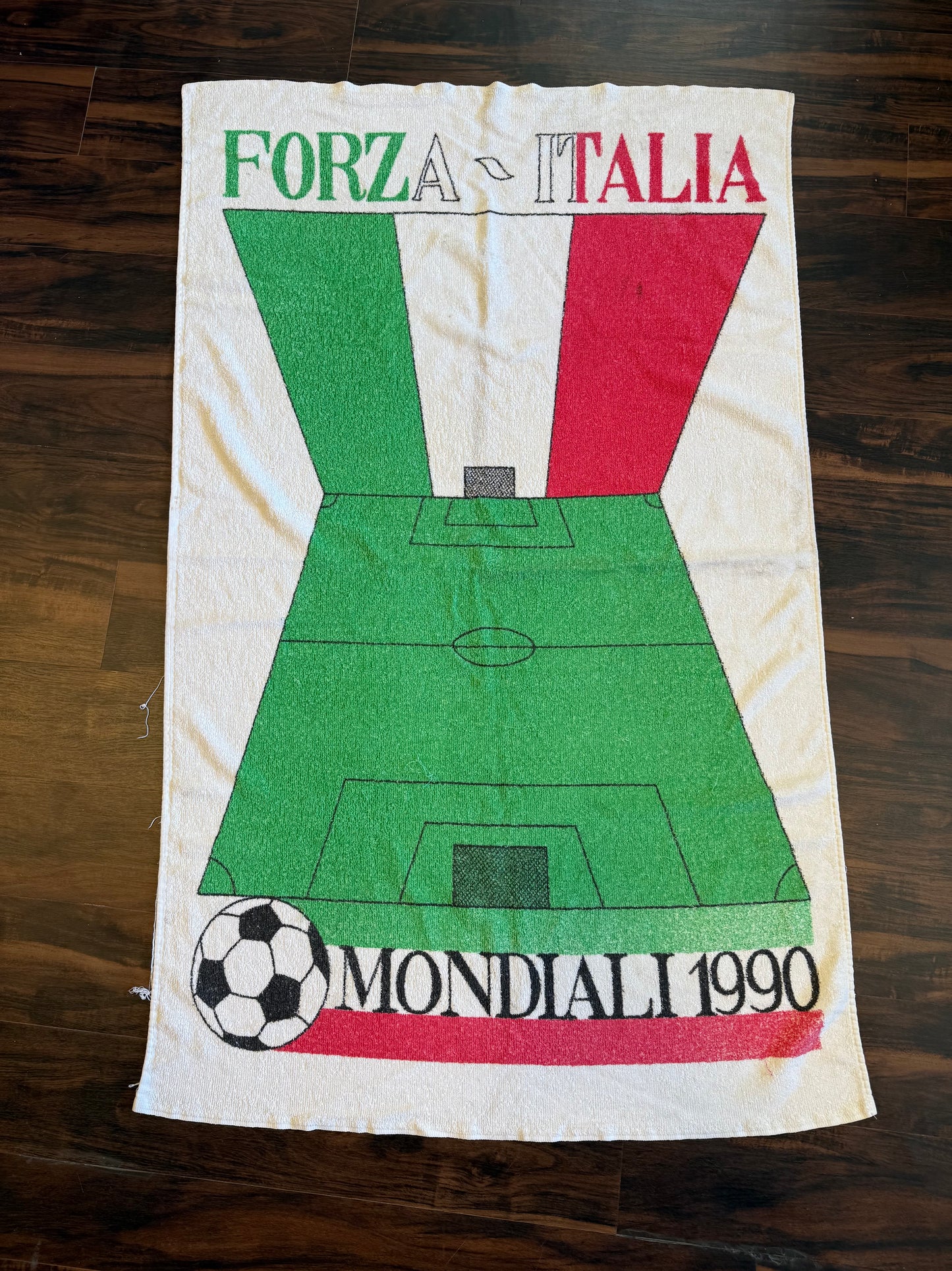 Vintage Italia World Cup 90 Beach Towel