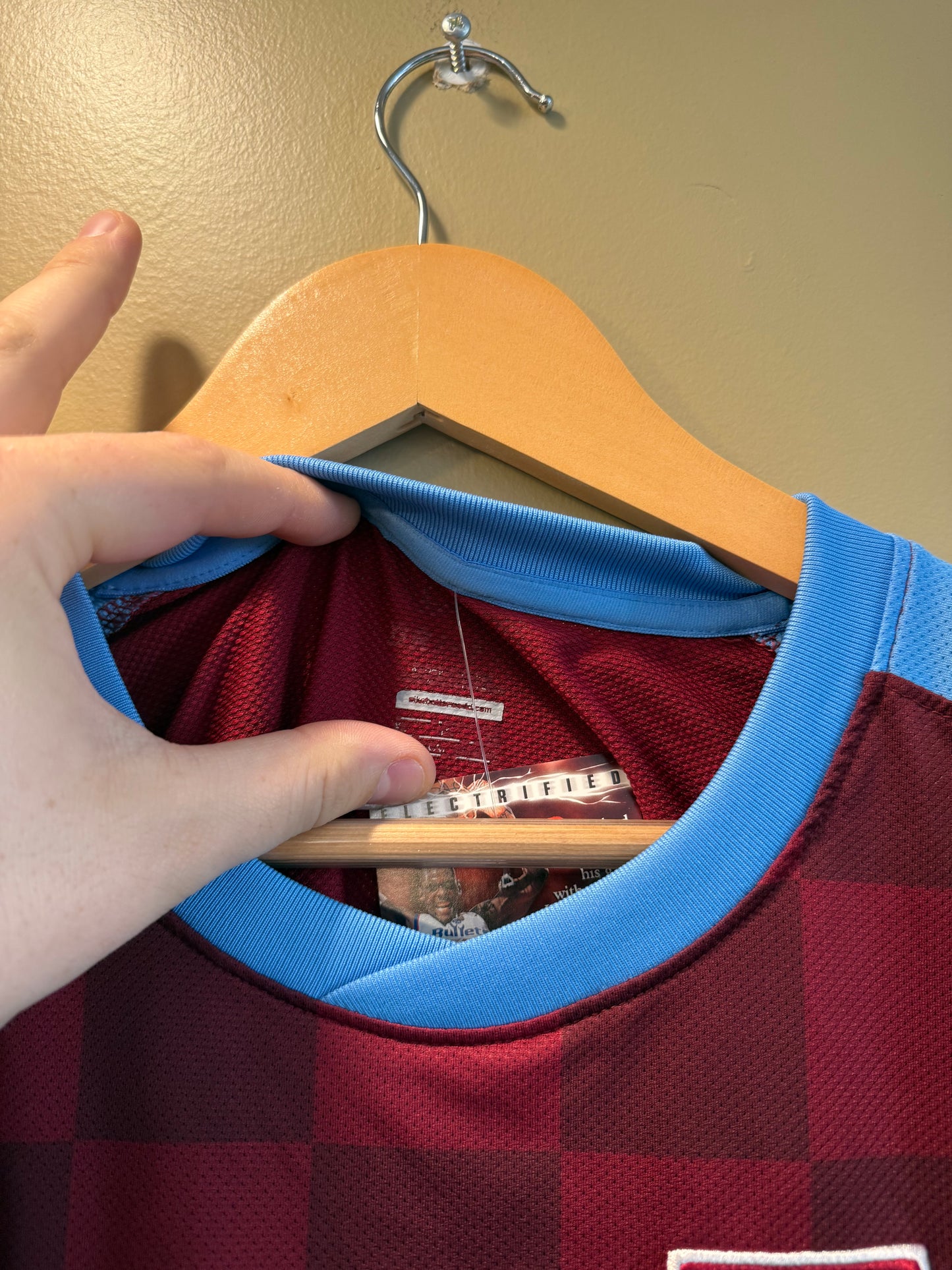 Vintage Nike Aston Villa FC Maroon Soccer Jersey- M