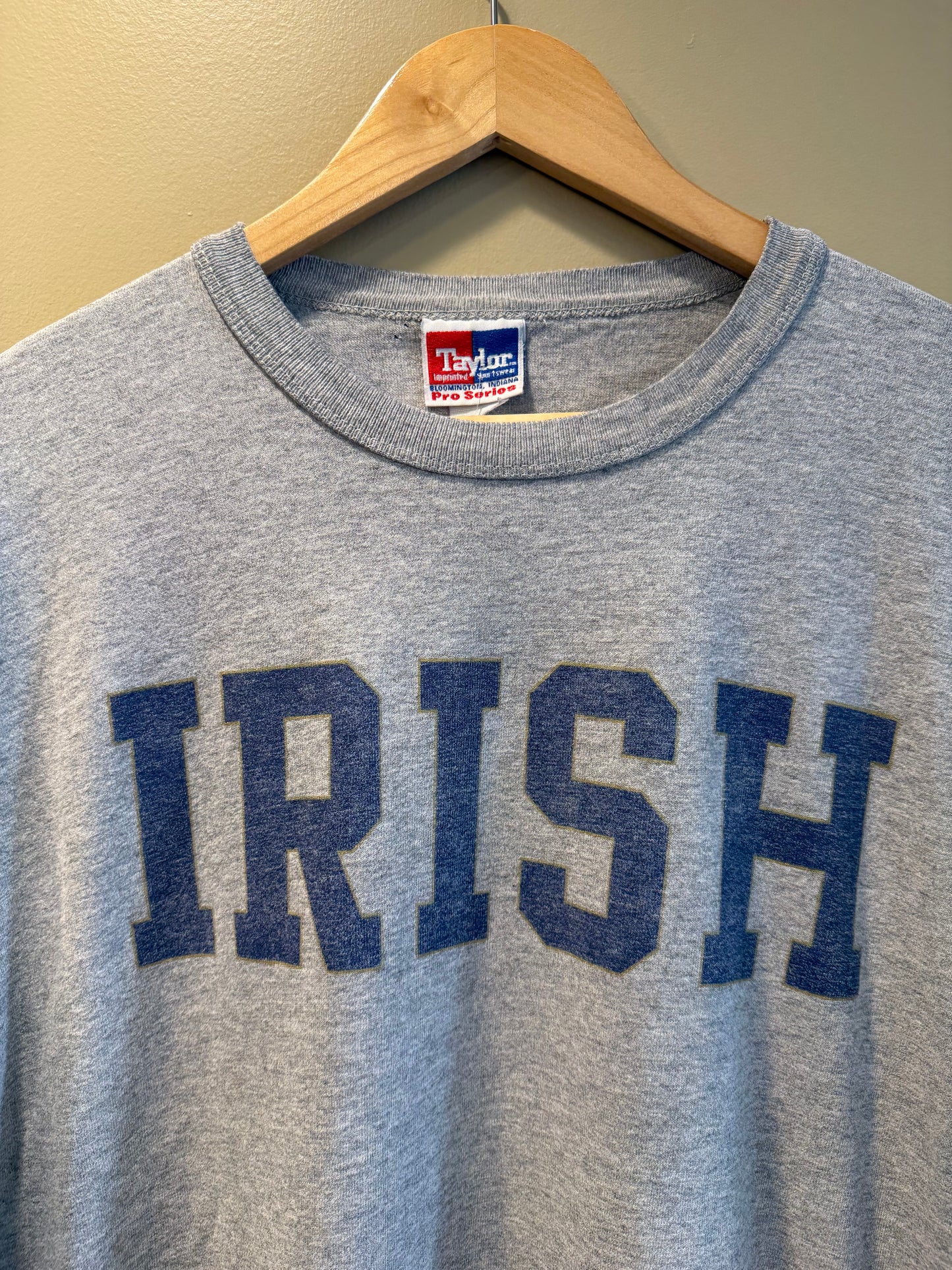Vintage University of Notre Dame Irish Long Sleeve T-Shirt- XL