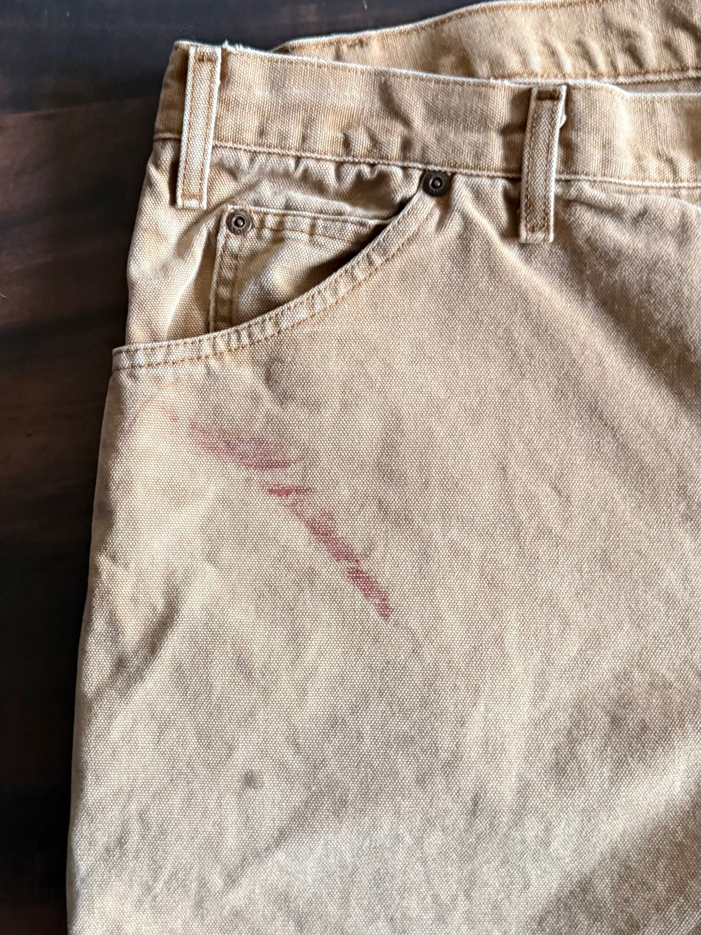 Vintage Dickies Tan Carpenter Cotton Canvas Pants- 36x33