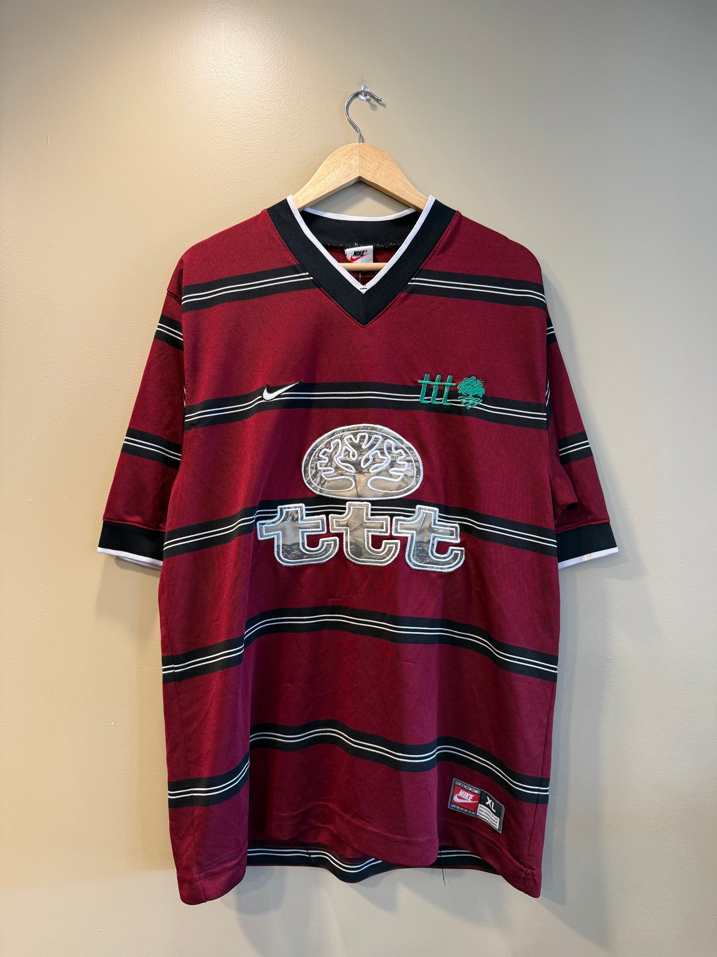 TTT Nike Maroon Red Football Soccer Jersey- XL