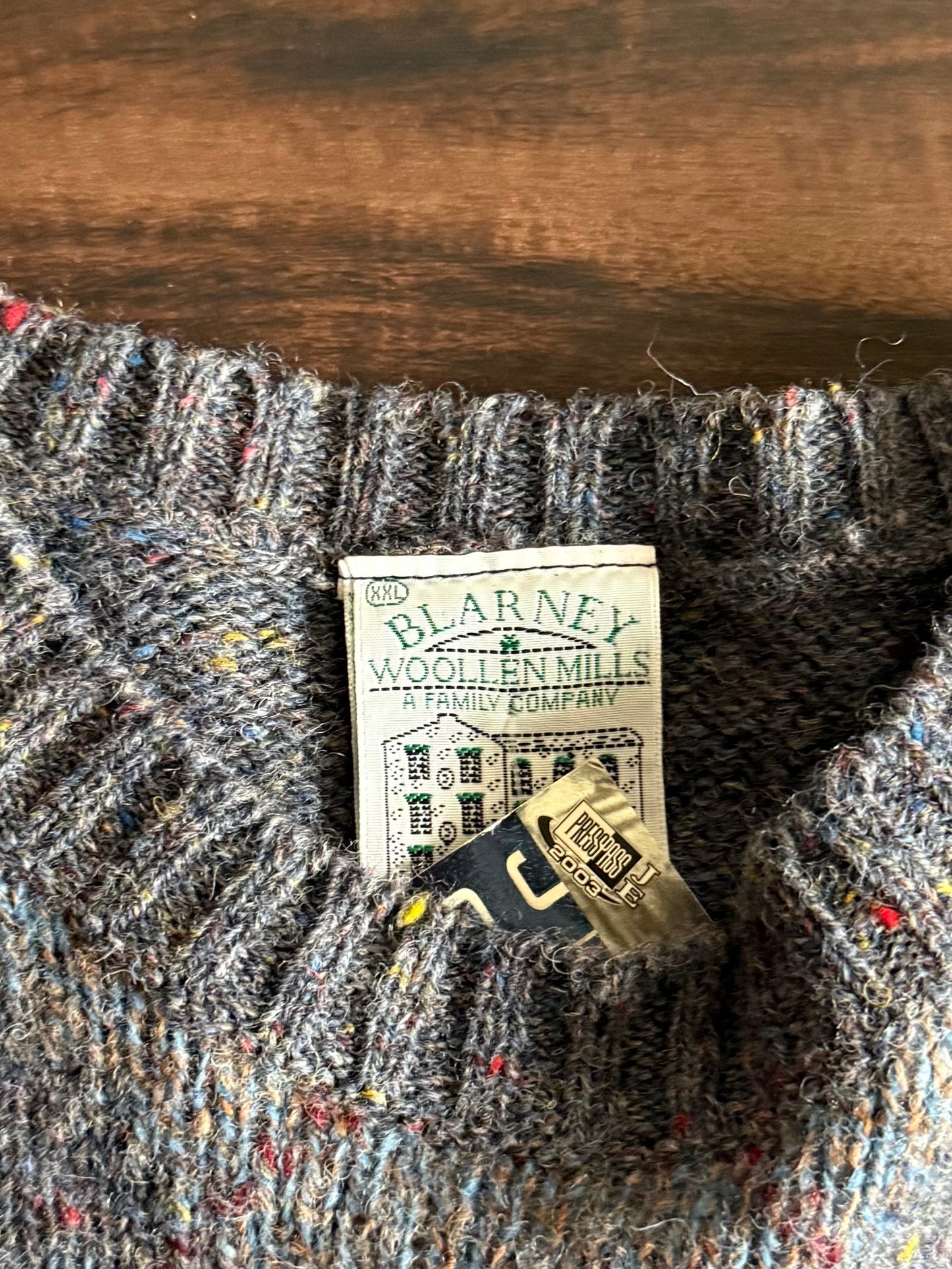 Vintage Blarney Woolen Mills Shetland Wool Made In Ireland Sweater- XL
