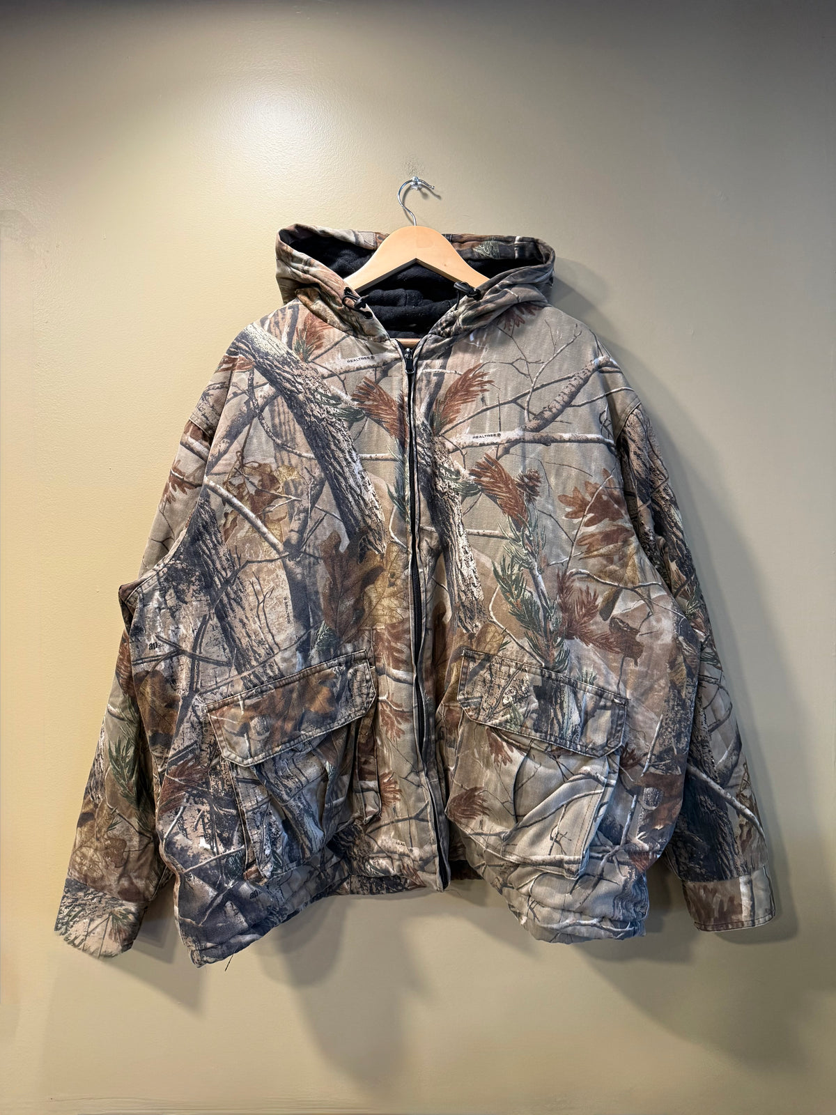 Vintage RealTree Camo Hooded Zip-Up Jacket- XXL