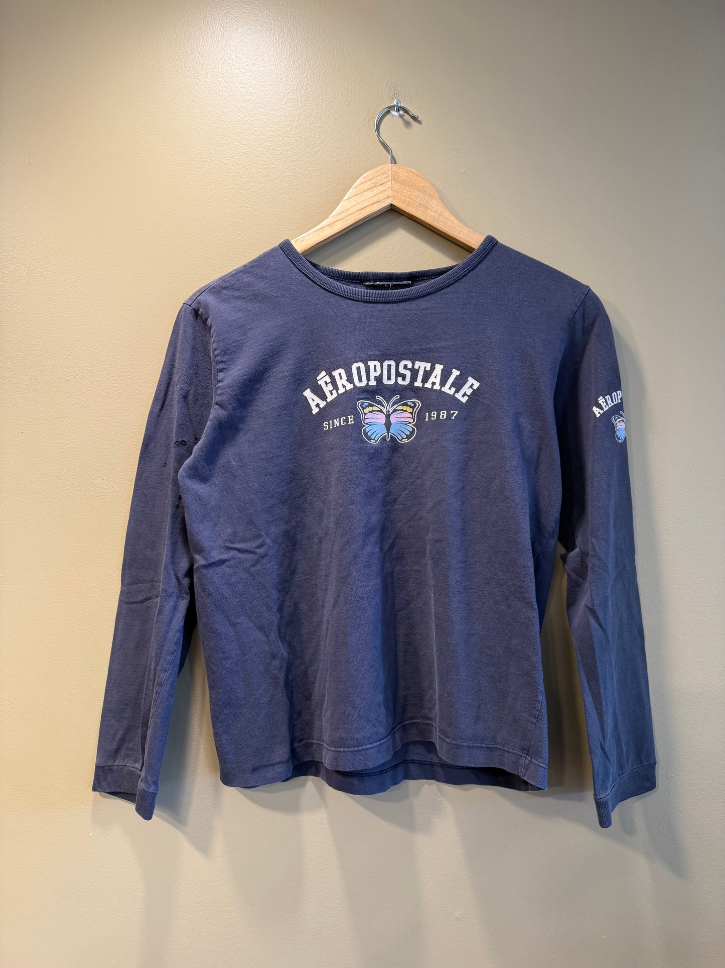 Vintage Y2K Aeropostale Women’s Long Sleeve T-Shirt- M