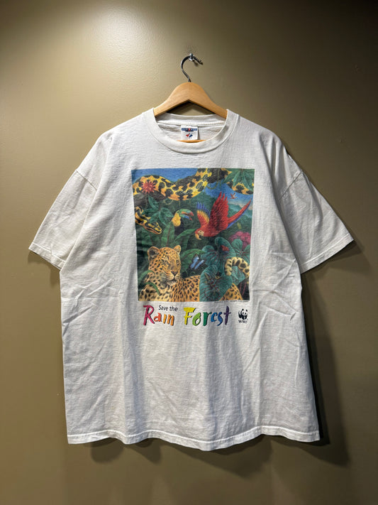 Vintage WWF Save The Rainforest T-Shirt- XL