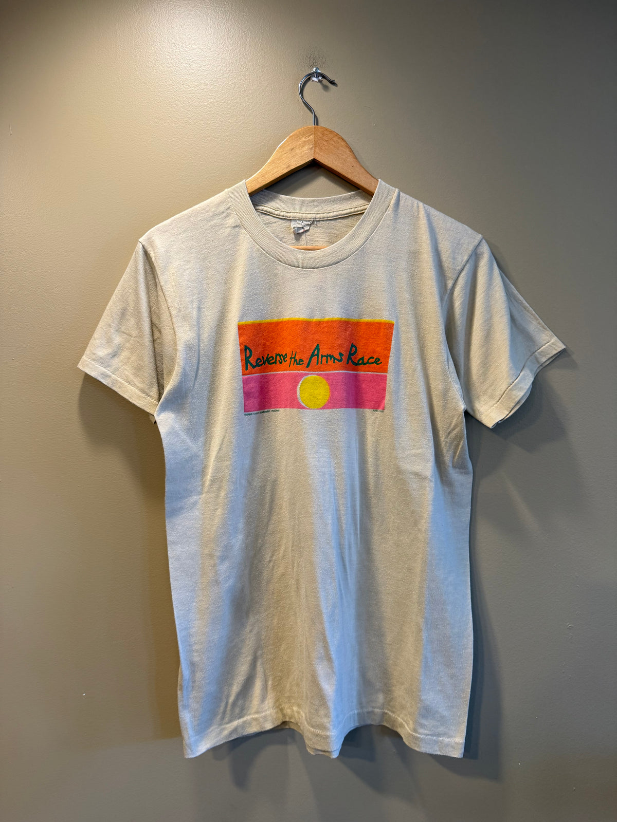 Vintage 80s Reverse The Arms Race T-Shirt- M