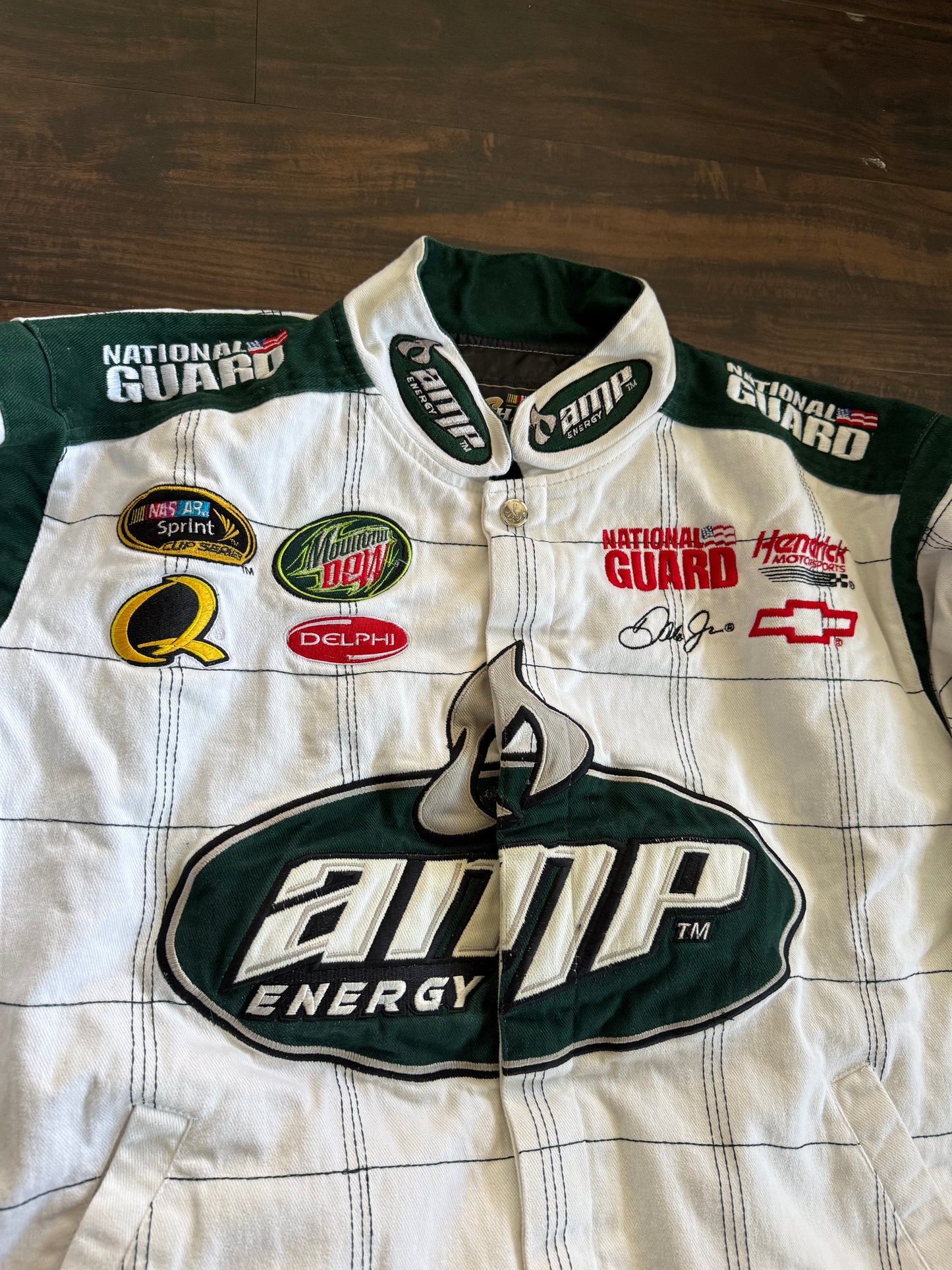 Vintage AMP Energy Dale Earnhardt NASCAR Racing Jacket- L