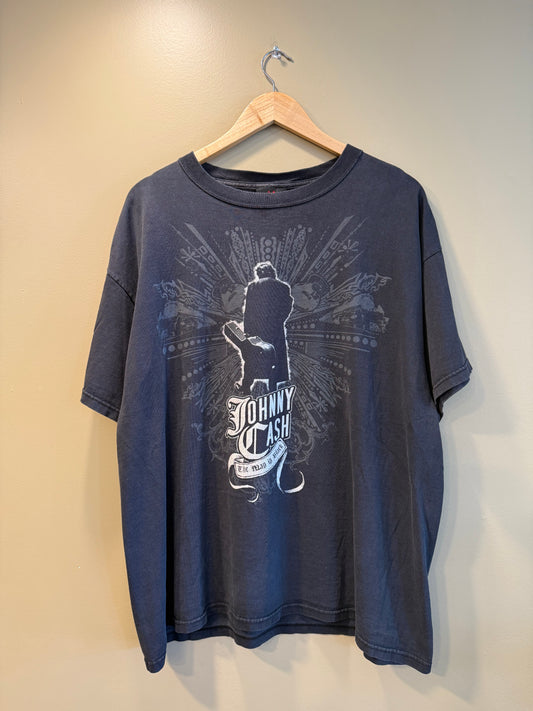 Vintage Y2K Johnny Cash The Man In Black T-Shirt- XL