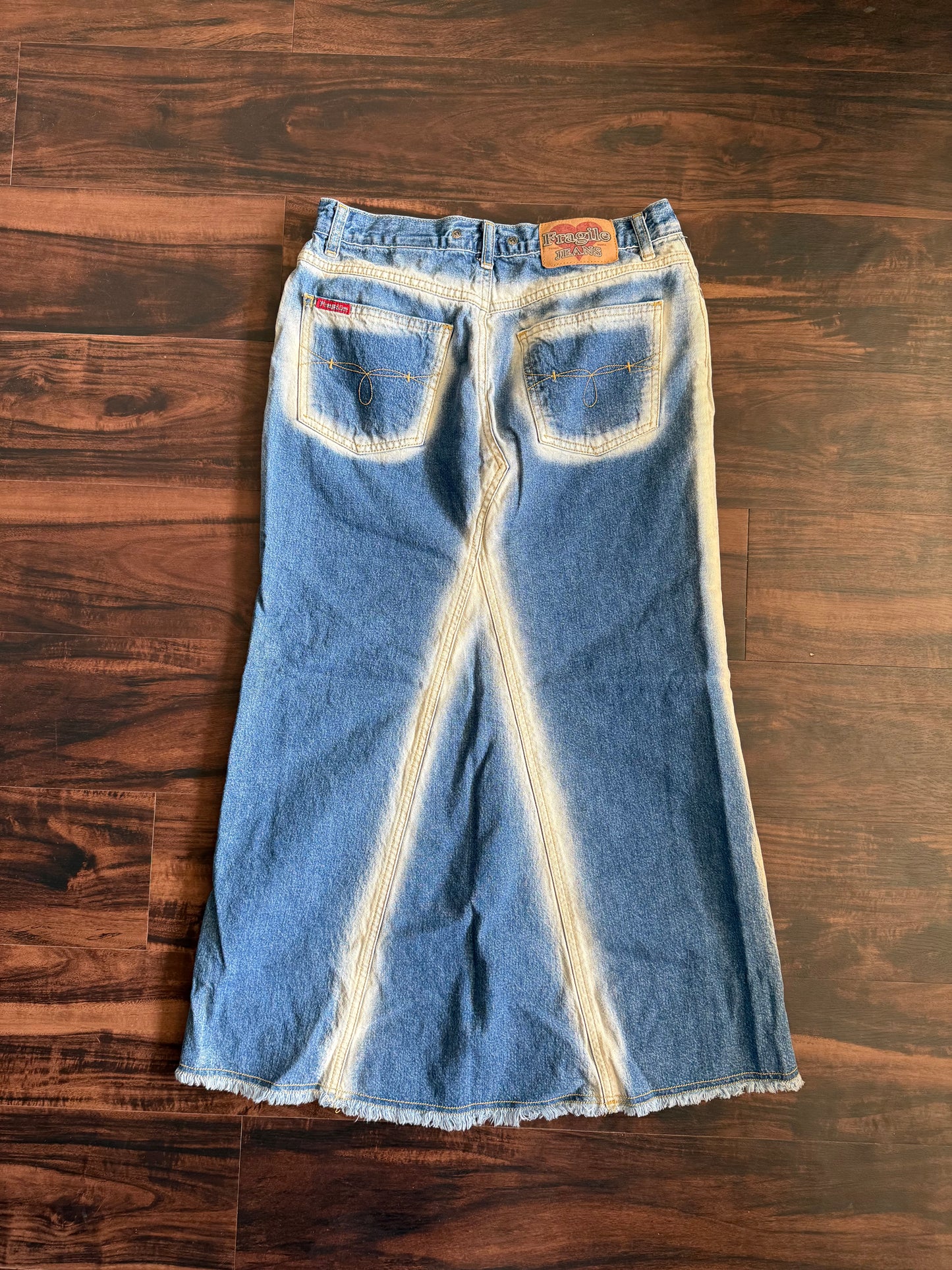 Vintage Y2K Fragile Jeans Denim Skirt- 29
