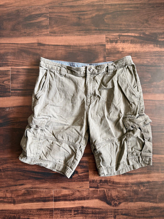 Vintage Denver Hayes Olive Green Cargo Shorts- 36