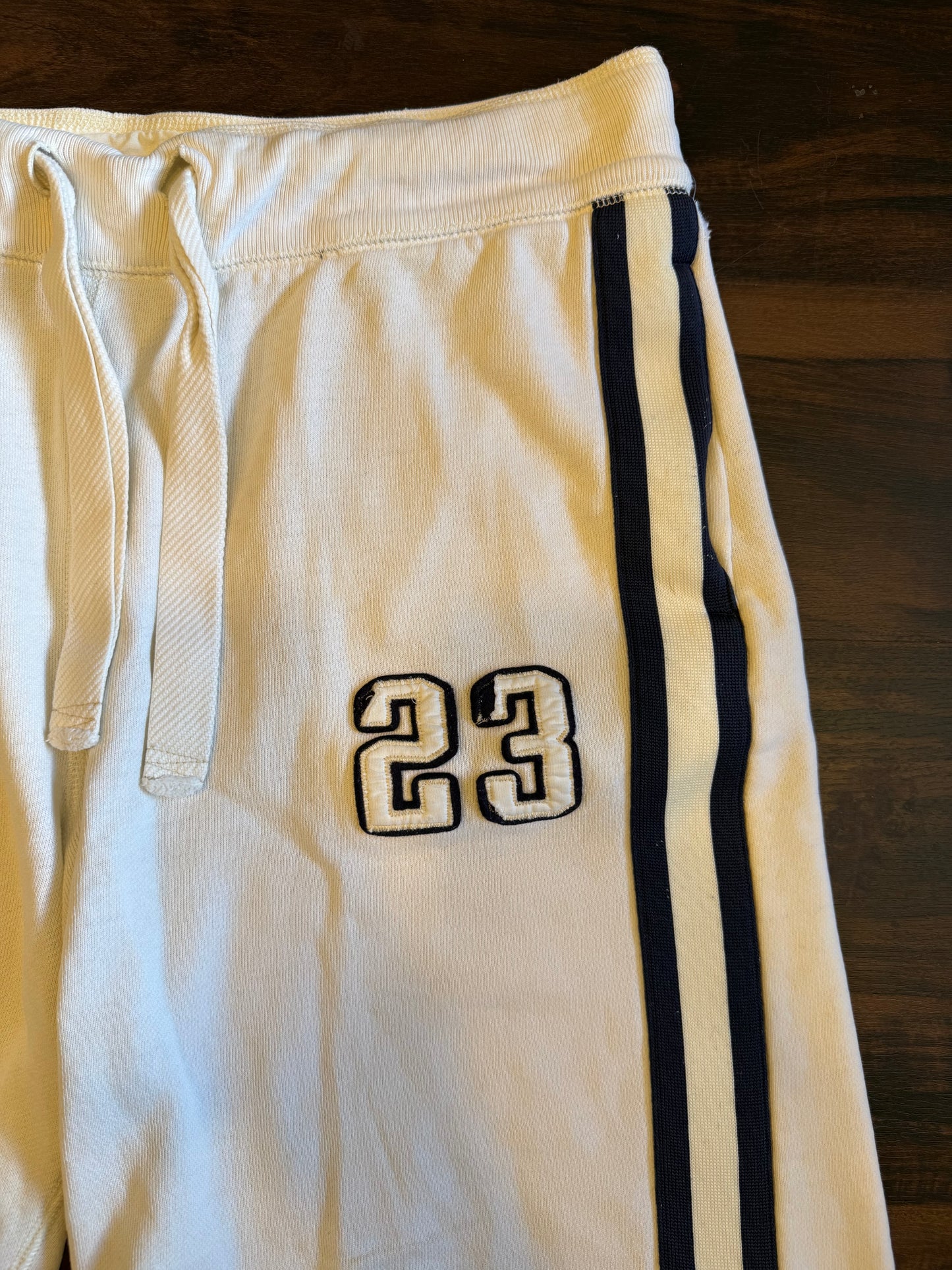 Vintage Abercrombie & Fitch White Drawstring Cotton Shorts- 36