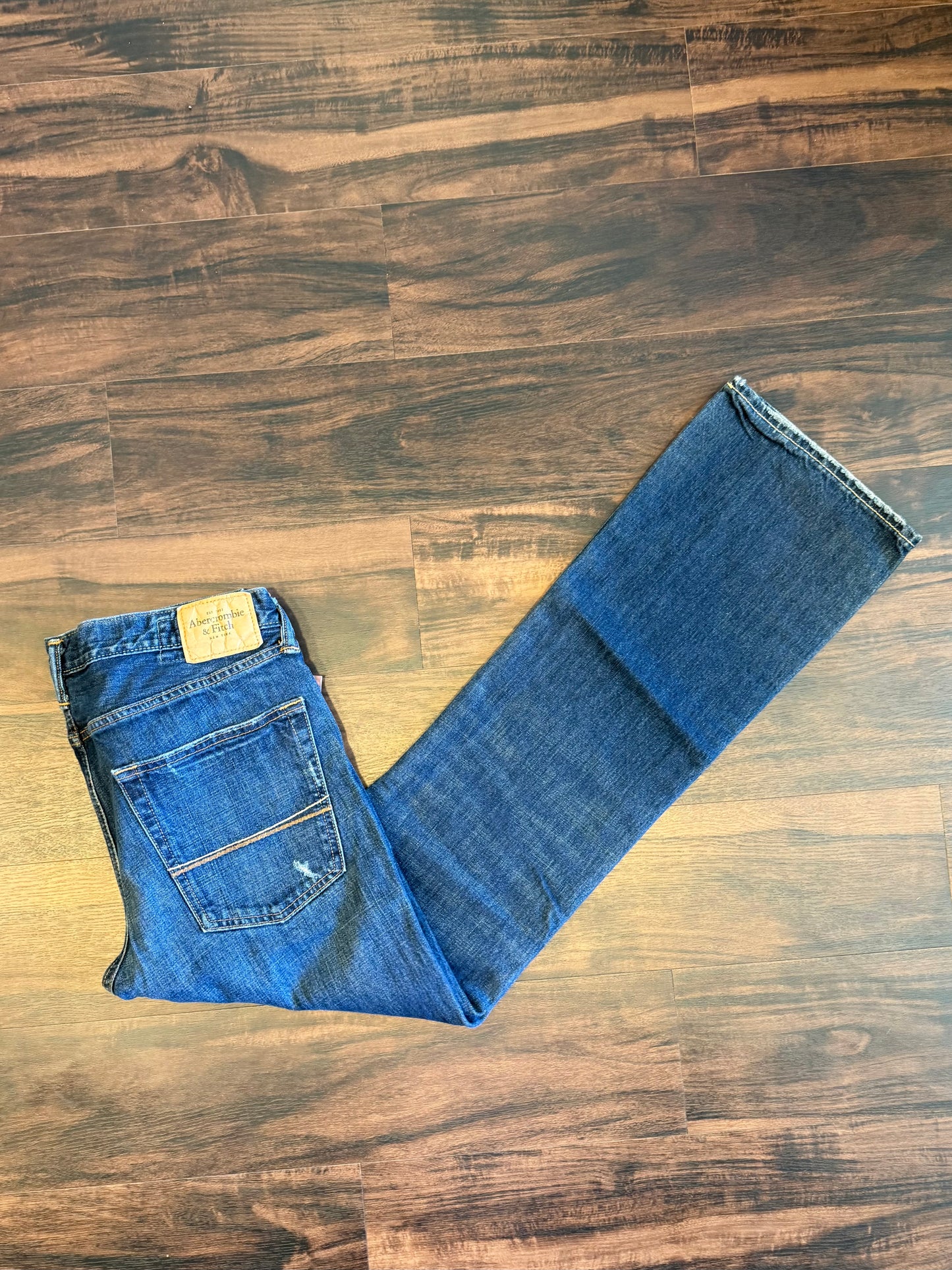 Vintage Abercrombie & Fitch Dark Wash Boot Cut Denim Jeans- 36x34
