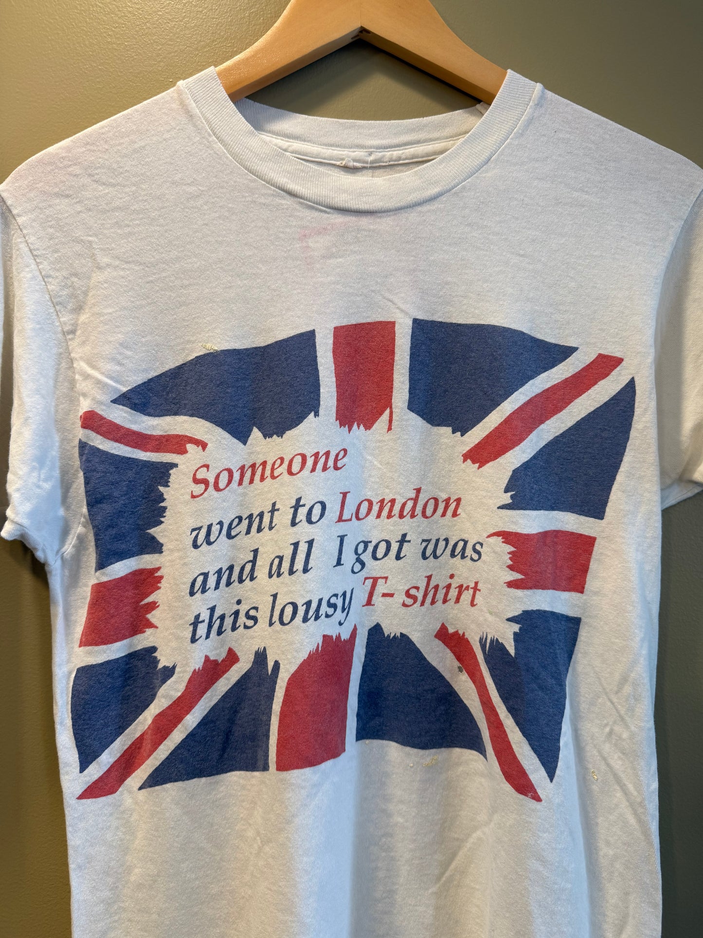 Vintages London Union Jack Tourist T-Shirt- S