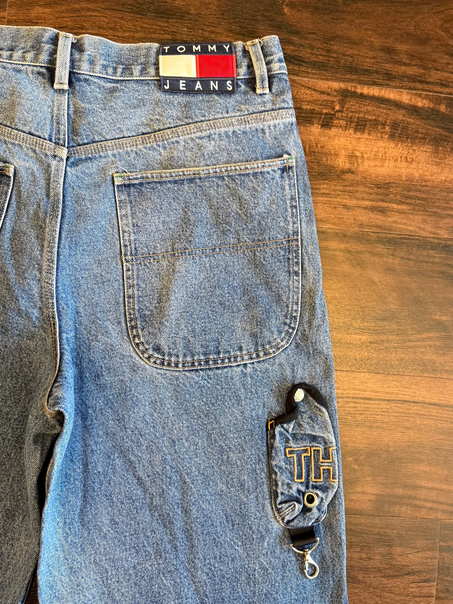 Vintage Tommy Hilfiger Streetwear Carpenter Denim Jeans- 34x32