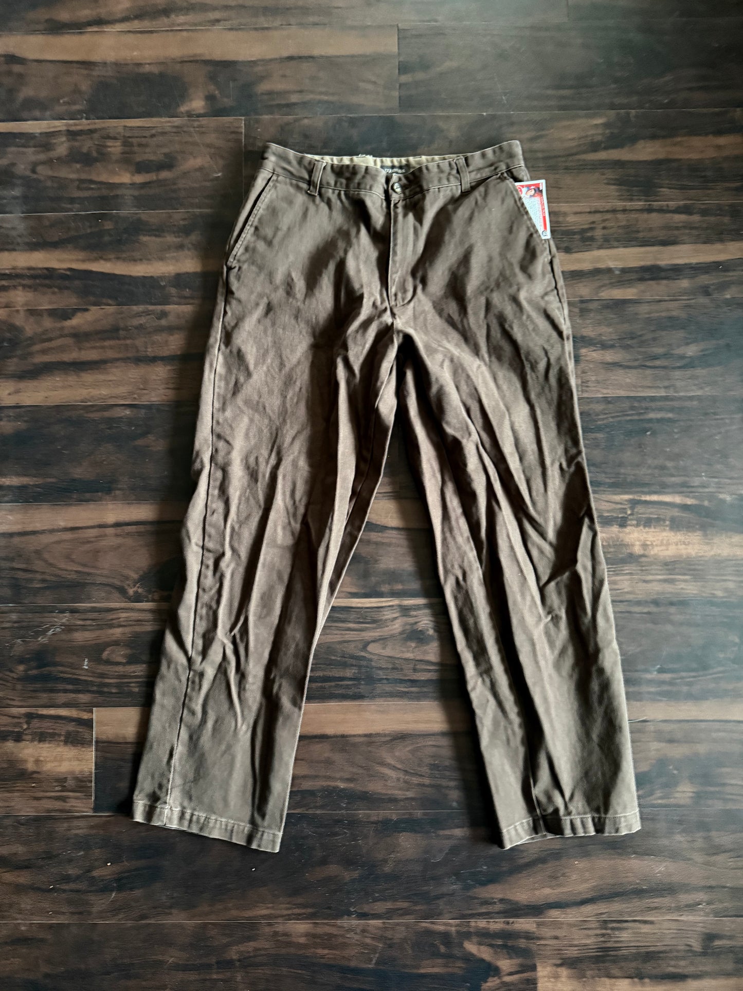 Vintage St. John’s Bay Brown Cotton Slacks Dress Pants- 33x31