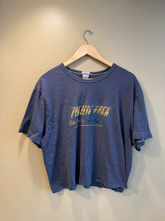 Vintage Y2K Old Navy Pacific Park Cropped T-Shirt- XL