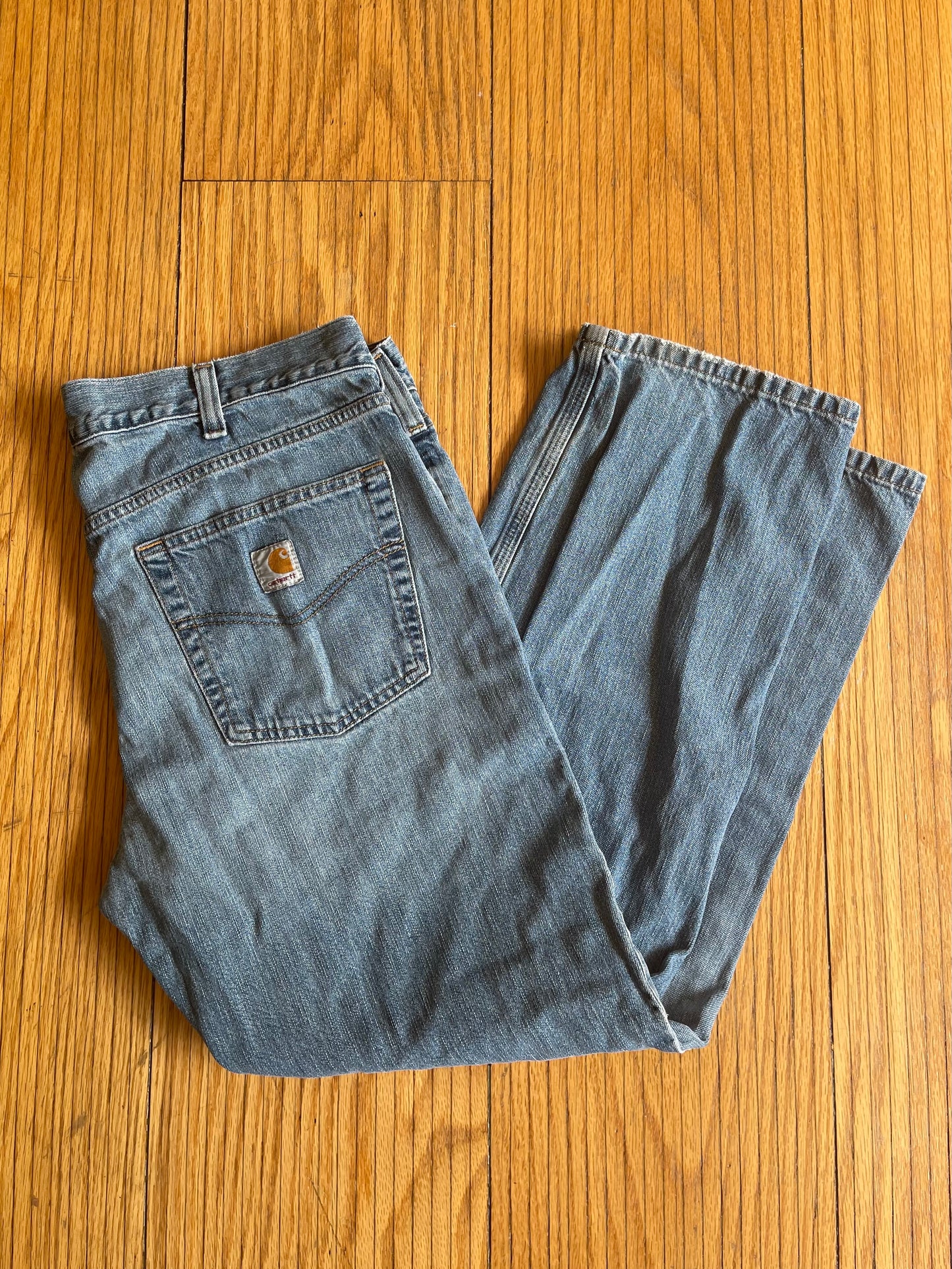 Vintage Carhartt Light Wash Denim Jeans- 36x30