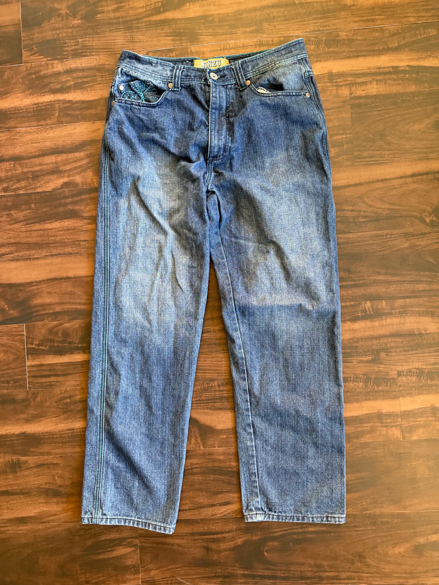 Vintage Y2K Jinzu Jeans Dark Wash Denim Jeans- 32x30