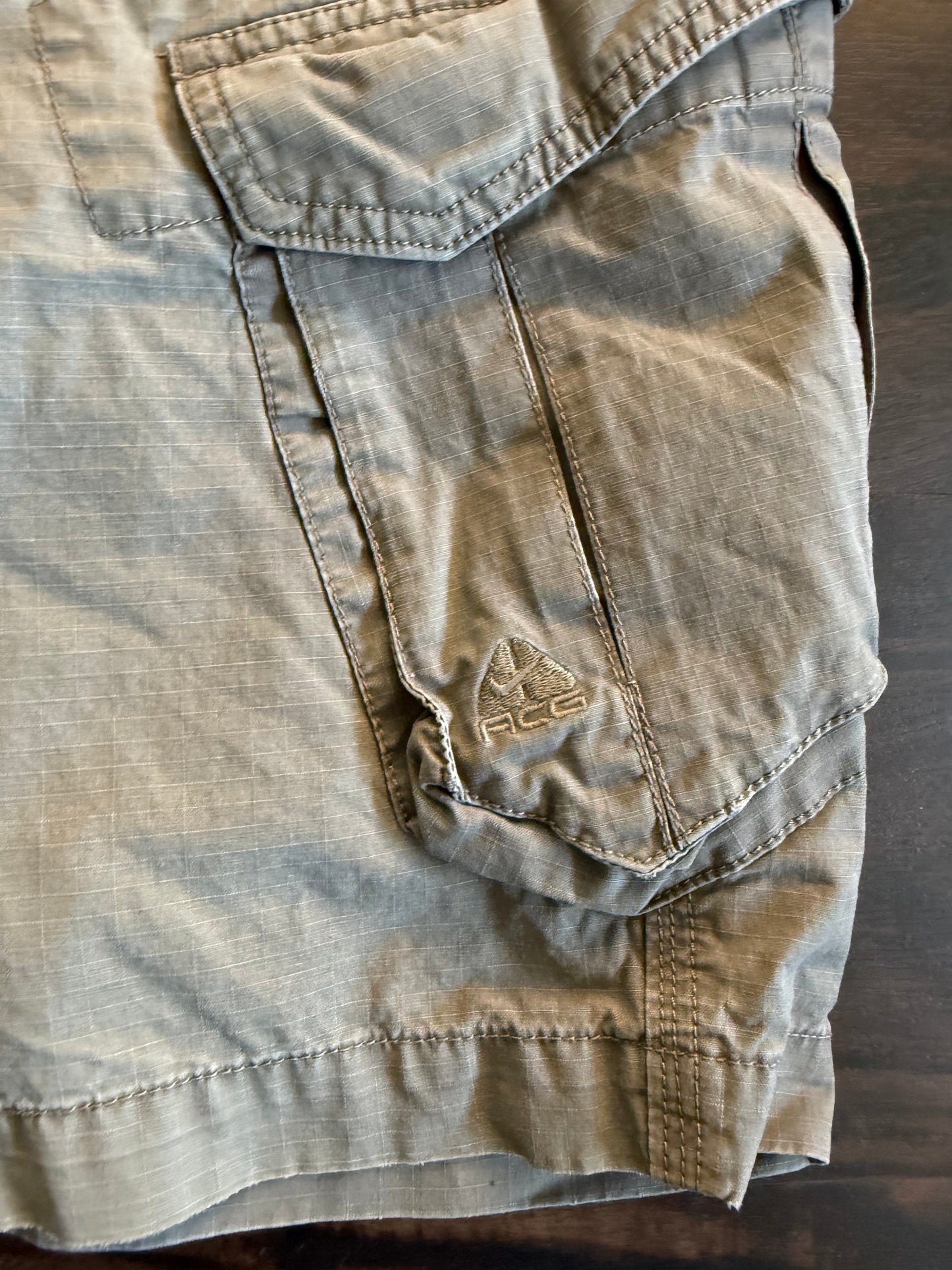 Vintage Nike ACG Dark Gray Tactical Cargo Shorts- 30