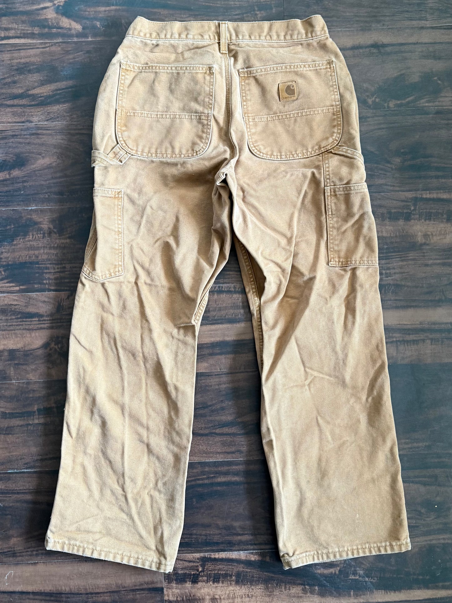 Carhartt Tan Duck Canvas Carpenter Pants- 29x28