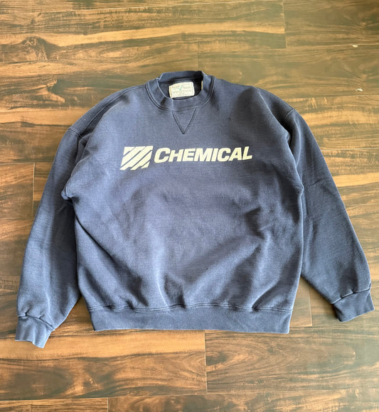 Vintage Chemical Galt Sand Navy Blue Crewneck Sweatshirt- XL
