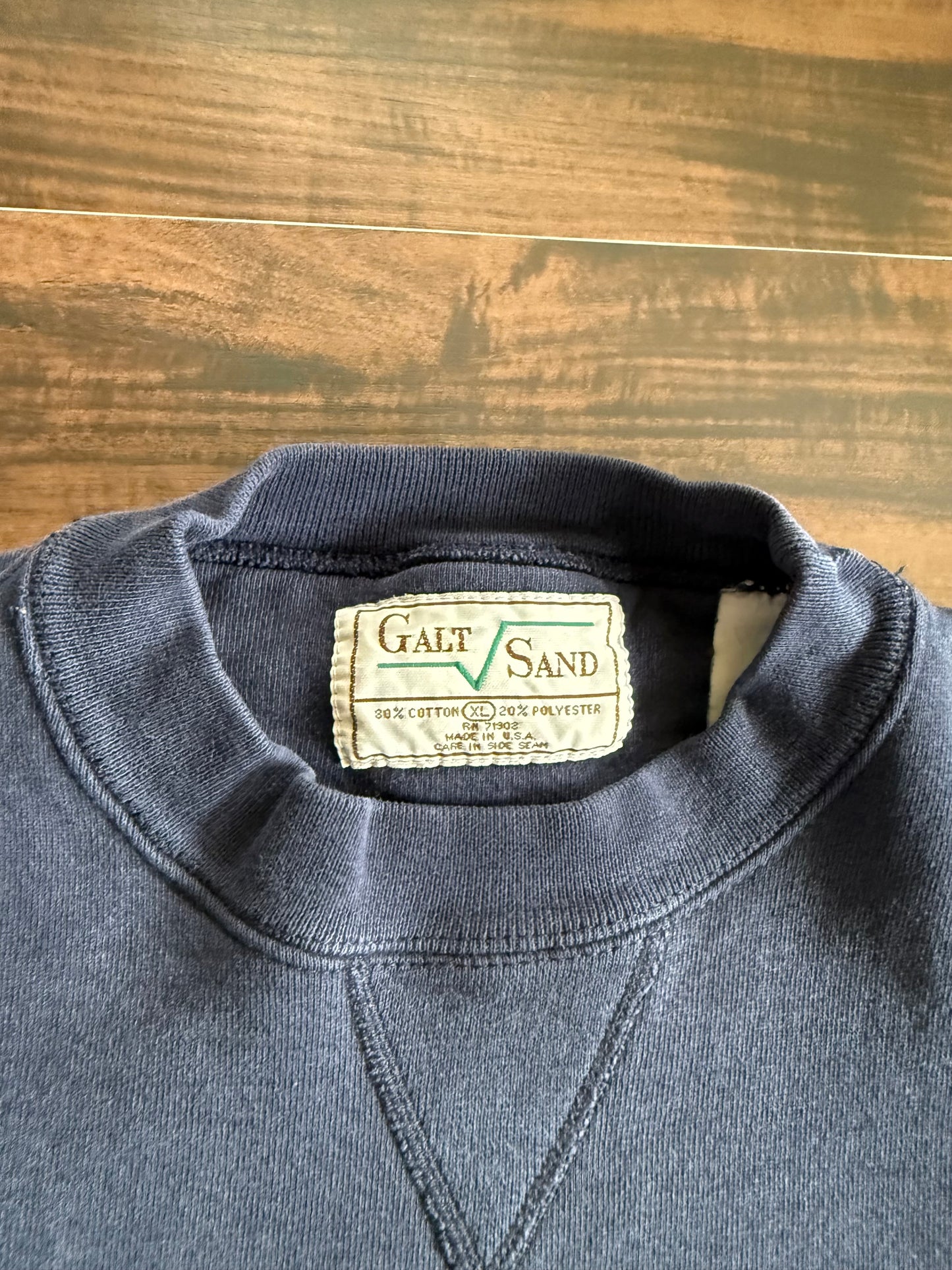 Vintage Chemical Galt Sand Navy Blue Crewneck Sweatshirt- XL